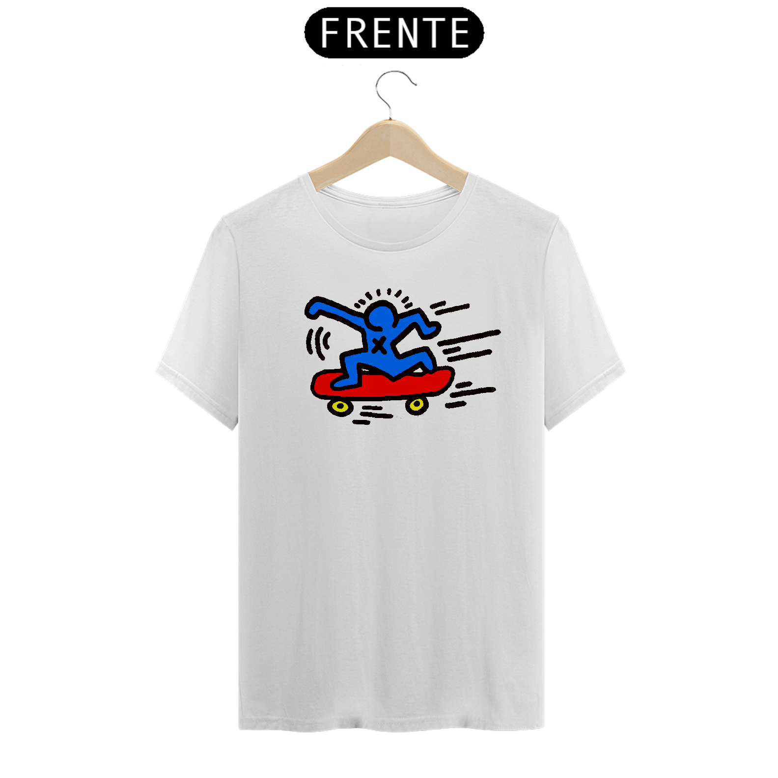 Camiseta Keith Haring Skate Vintage Algodão Pirme