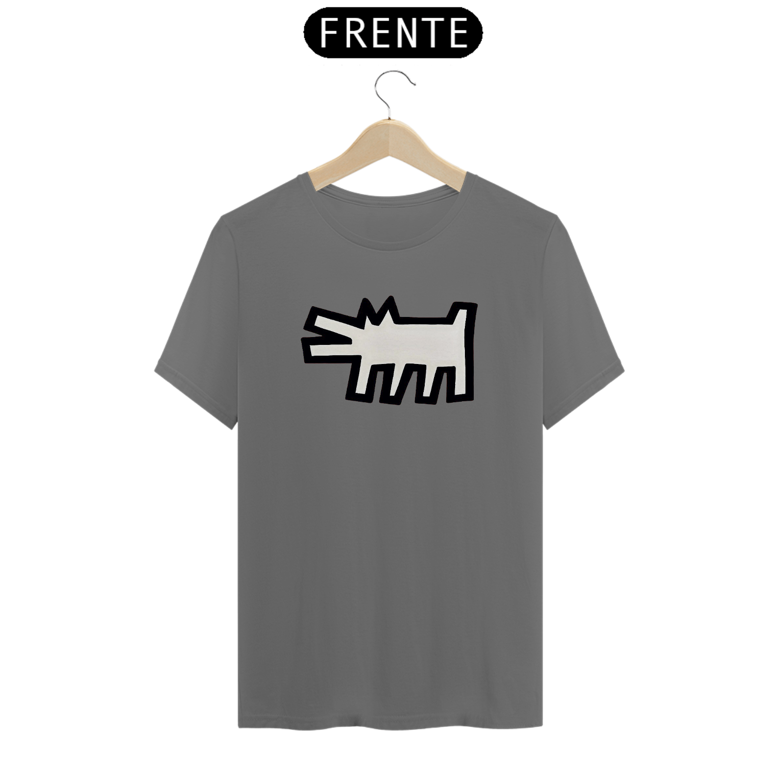 Camiseta Keith Haring Dog estonada