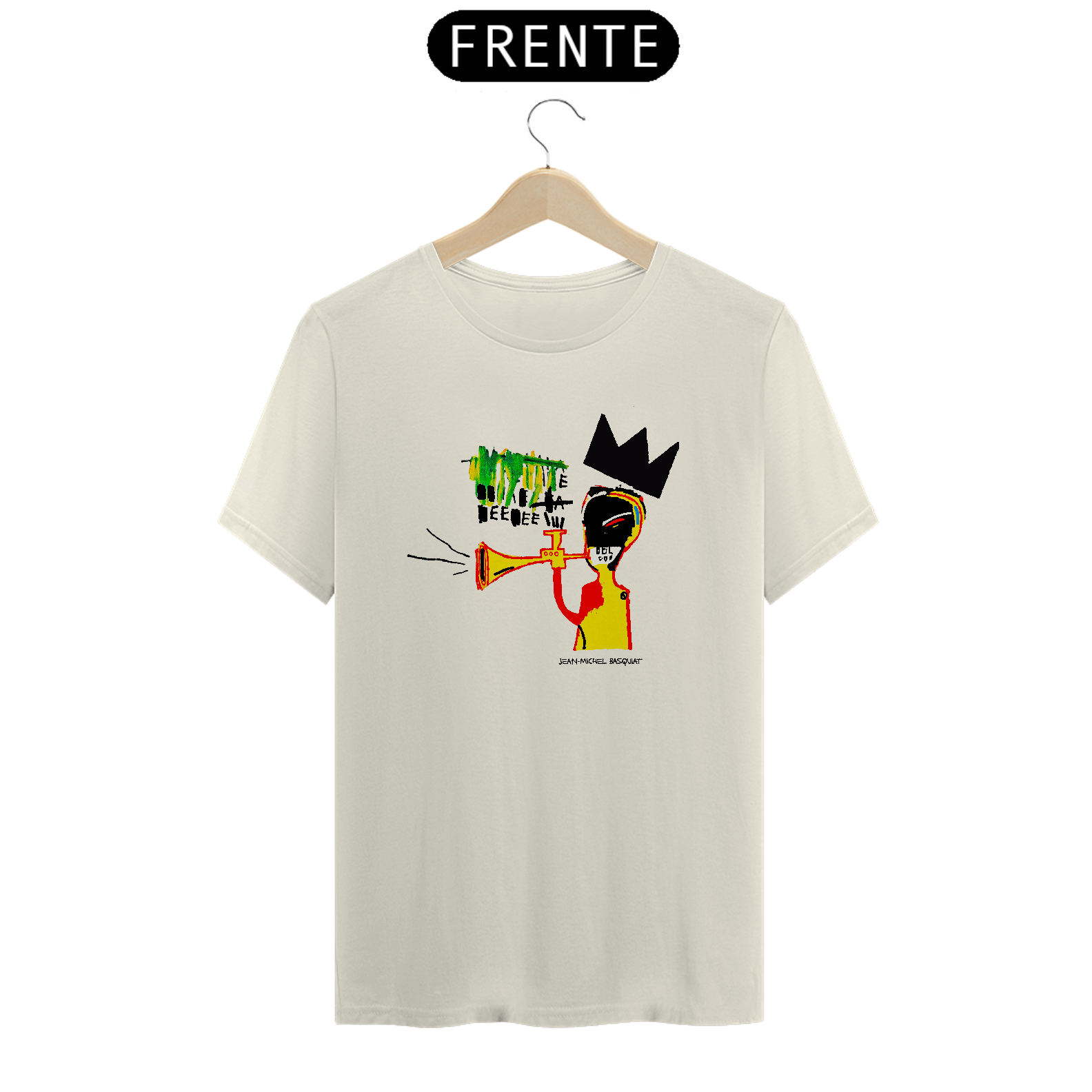 Camiseta Jean-Michel Basquiat Horn Player Algodão Prime