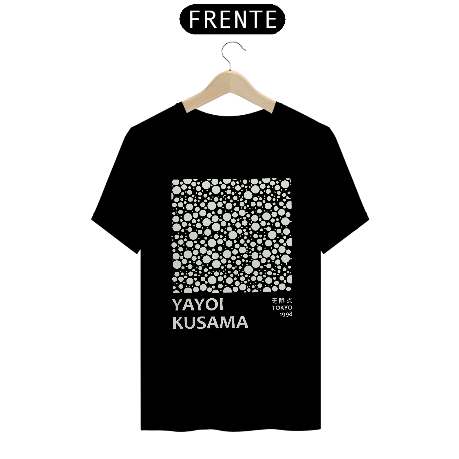 Camiseta Yayoi Kusama 1998 BR 100% algodão quality