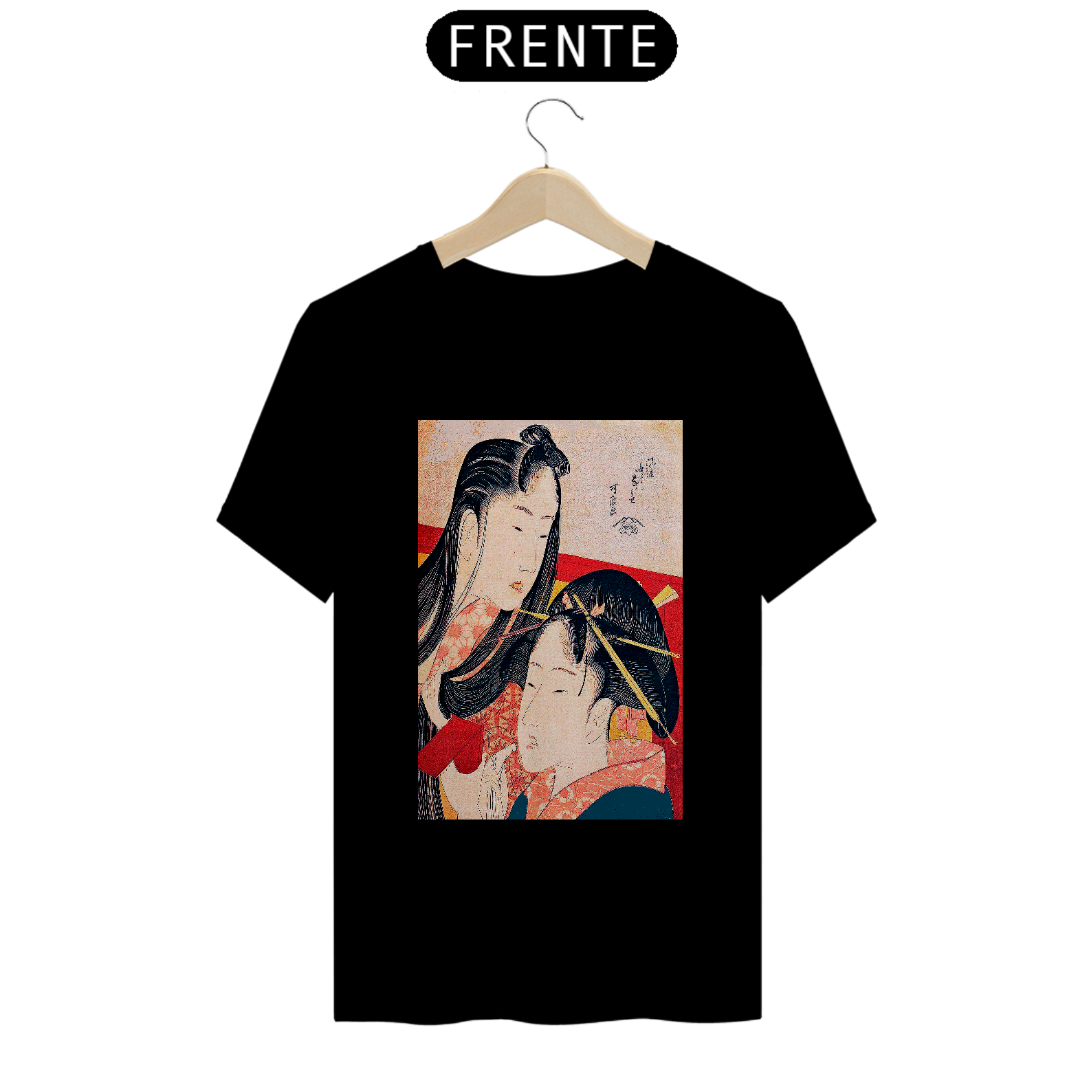 Camiseta Hokusai Gueixas Quality 