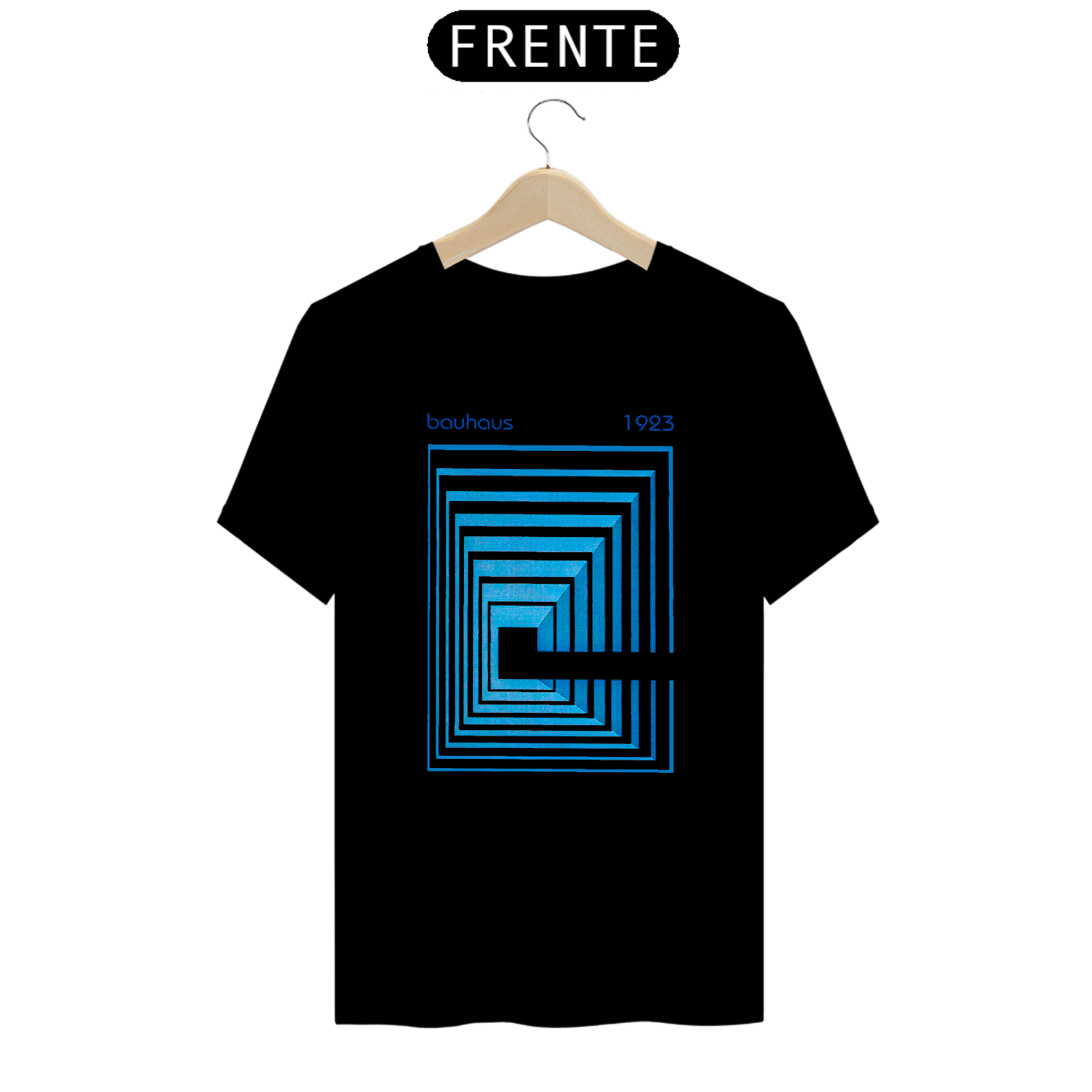 Camiseta Bauhaus 1923 Blue Algodão Prime