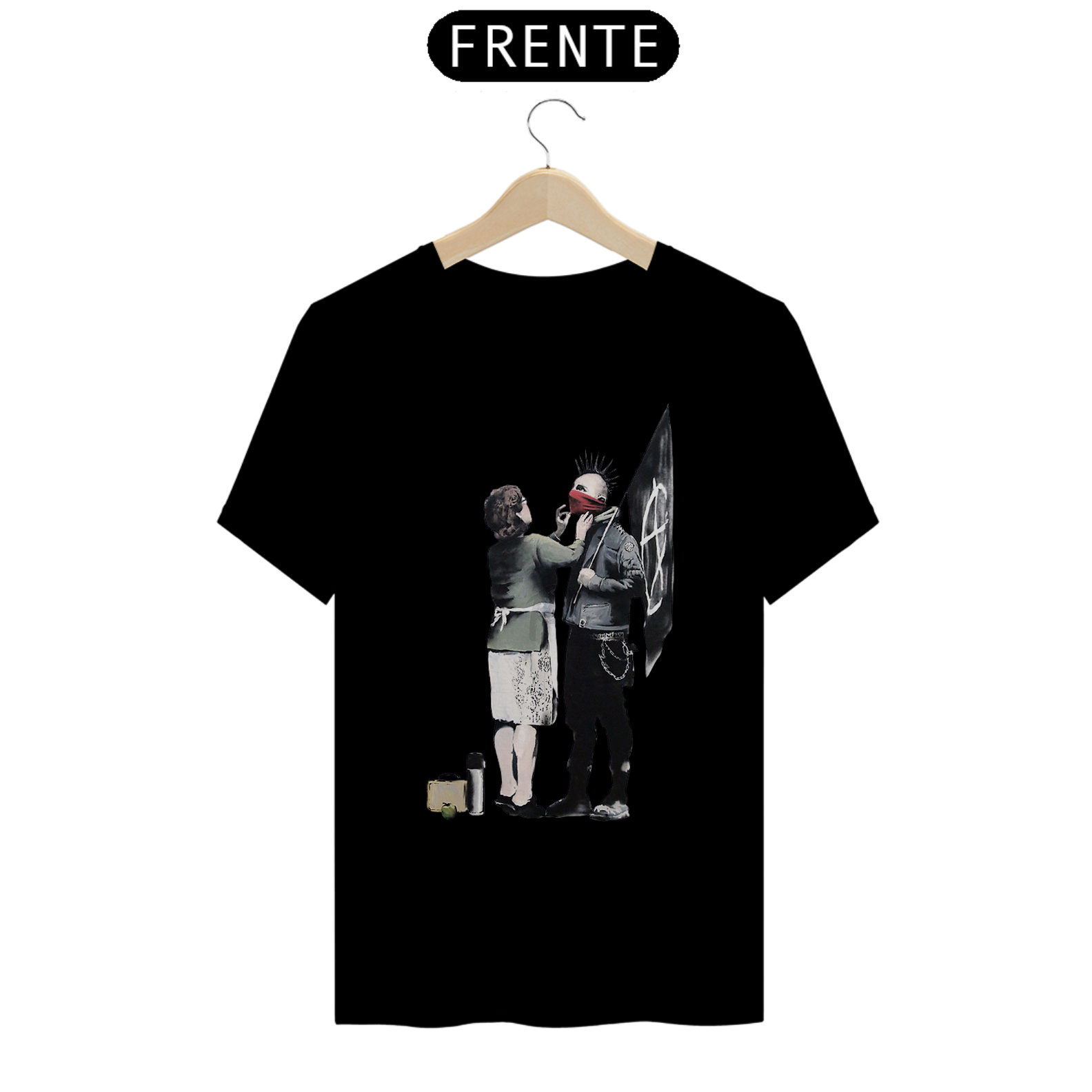 Camiseta Banksy Punk Algodão Prime