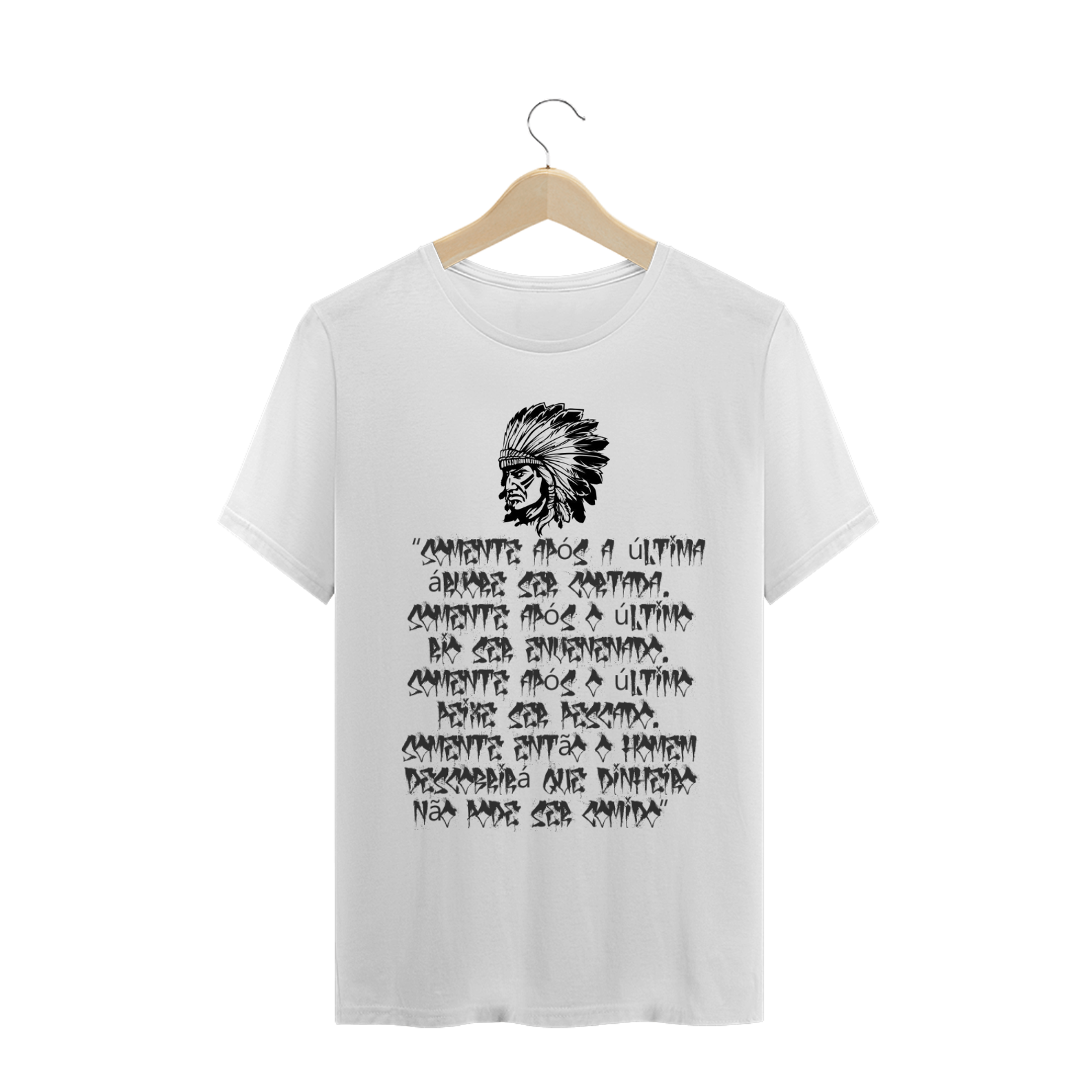 Nome do produto  Camisa Masculina - Personalizada com frase consciente