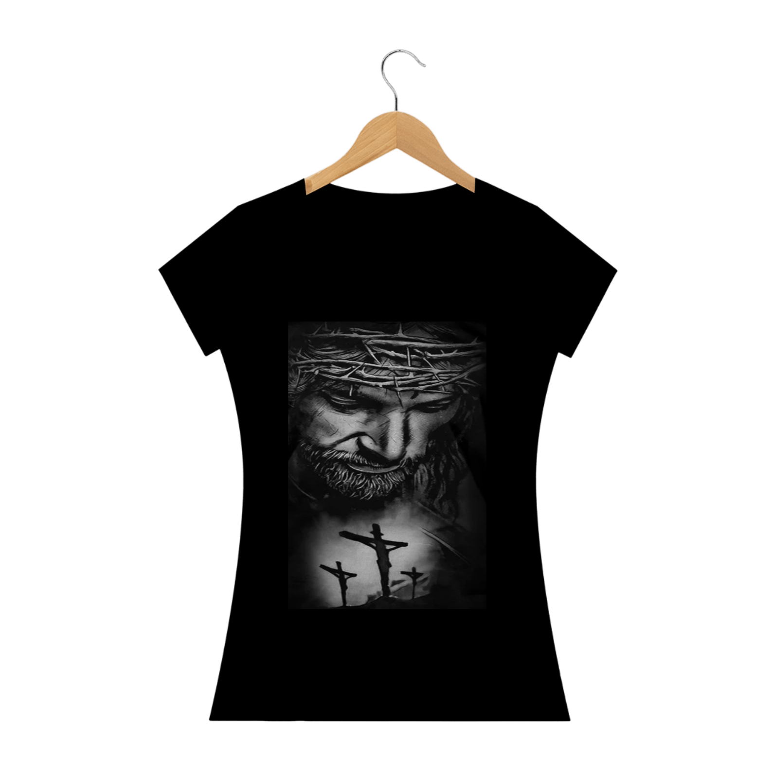jesus Cristo. camiseta feminina.