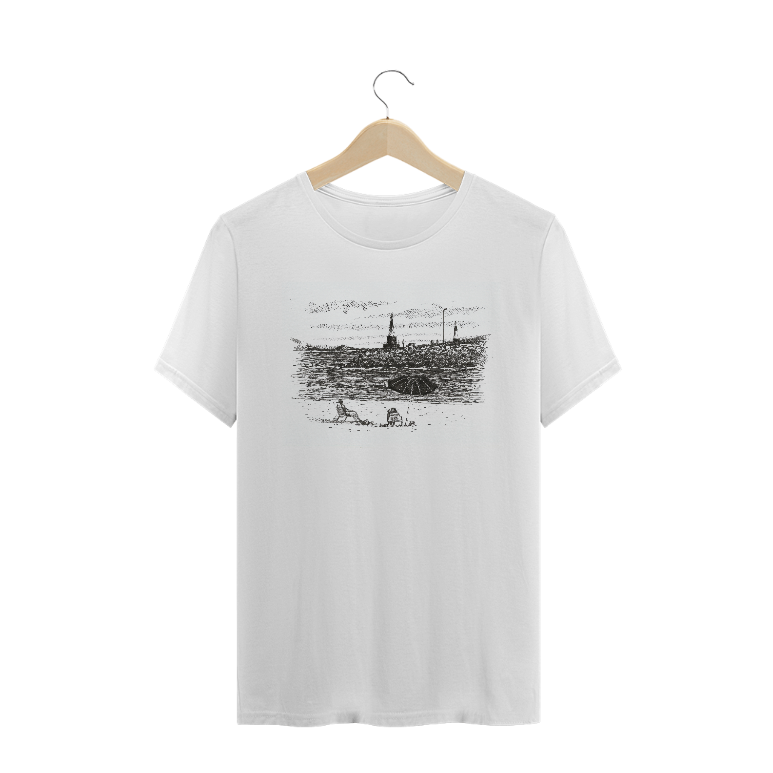 Camiseta Quality Lighthouse Branca por Dario Correia