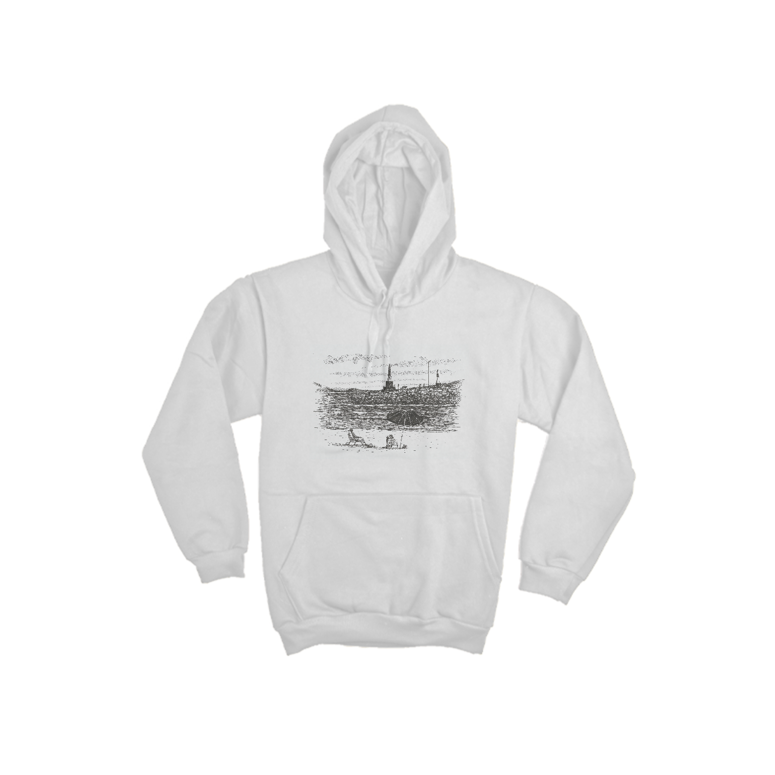 Moletom Canguru Lighthouse por Dario Correia