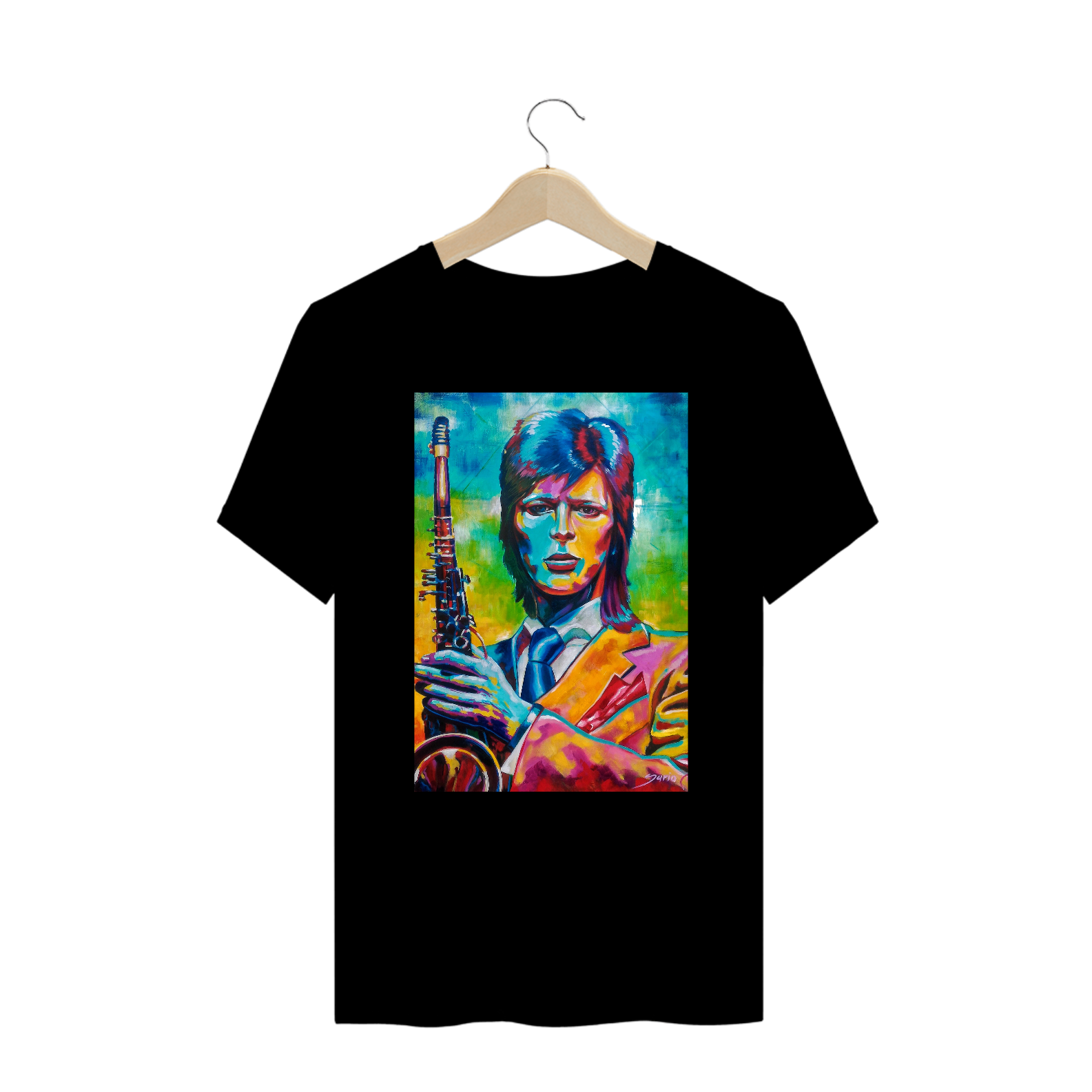Camiseta PLUS SIZE David Bowie por Dario Correia