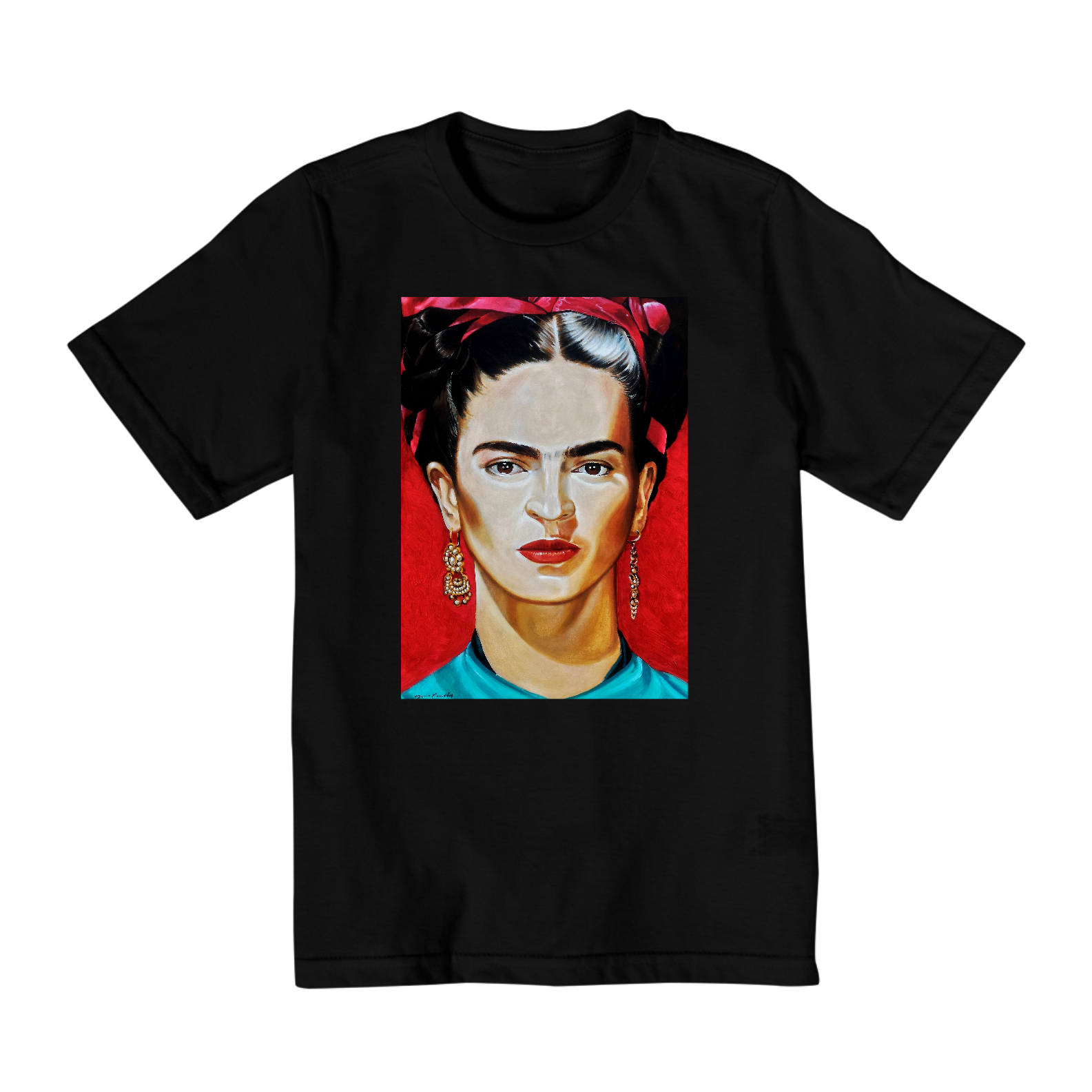 Camiseta Infantil 10 a 14 Anos Frida por Dario Correia