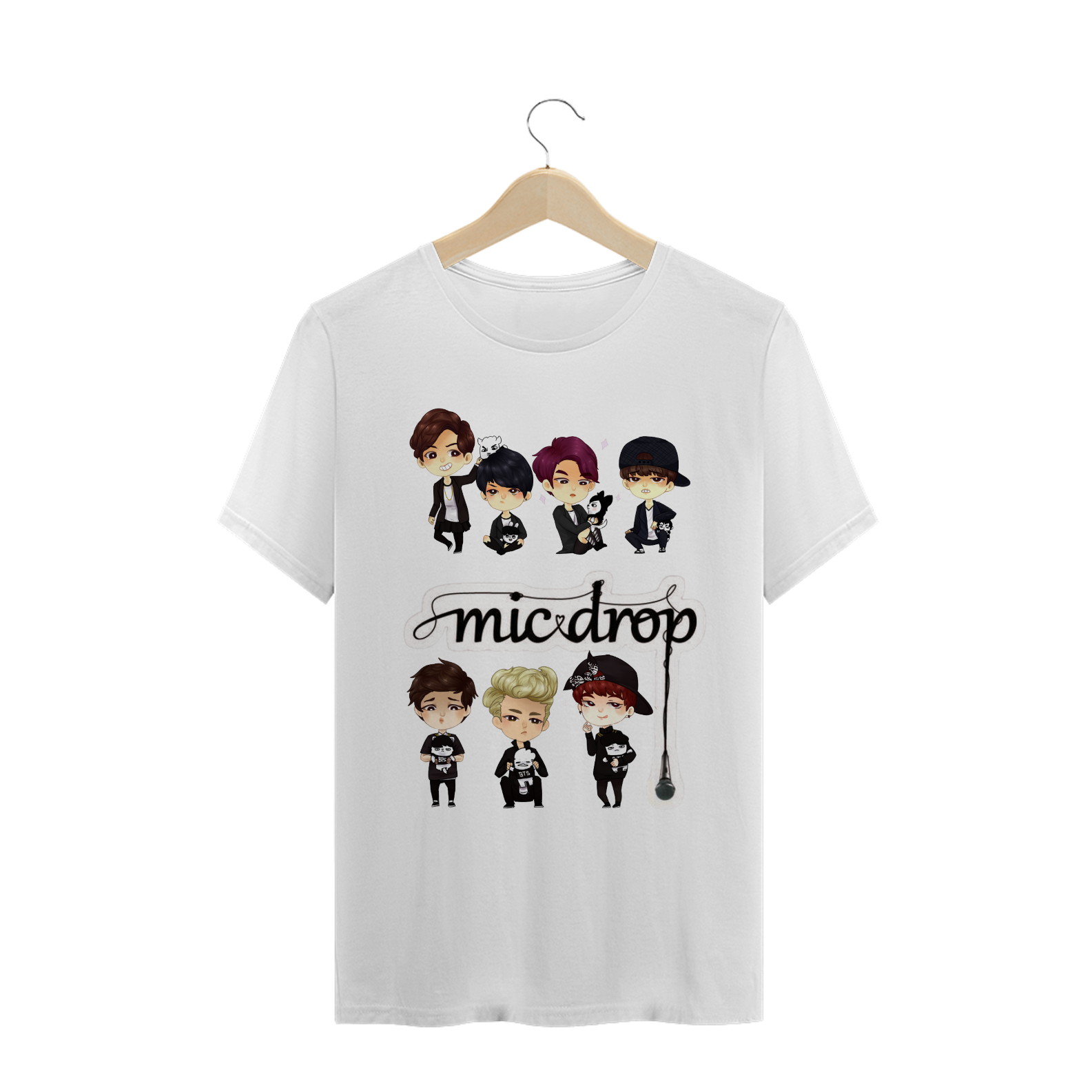 Coleção Grupos KPop BTS MicDrop TINY