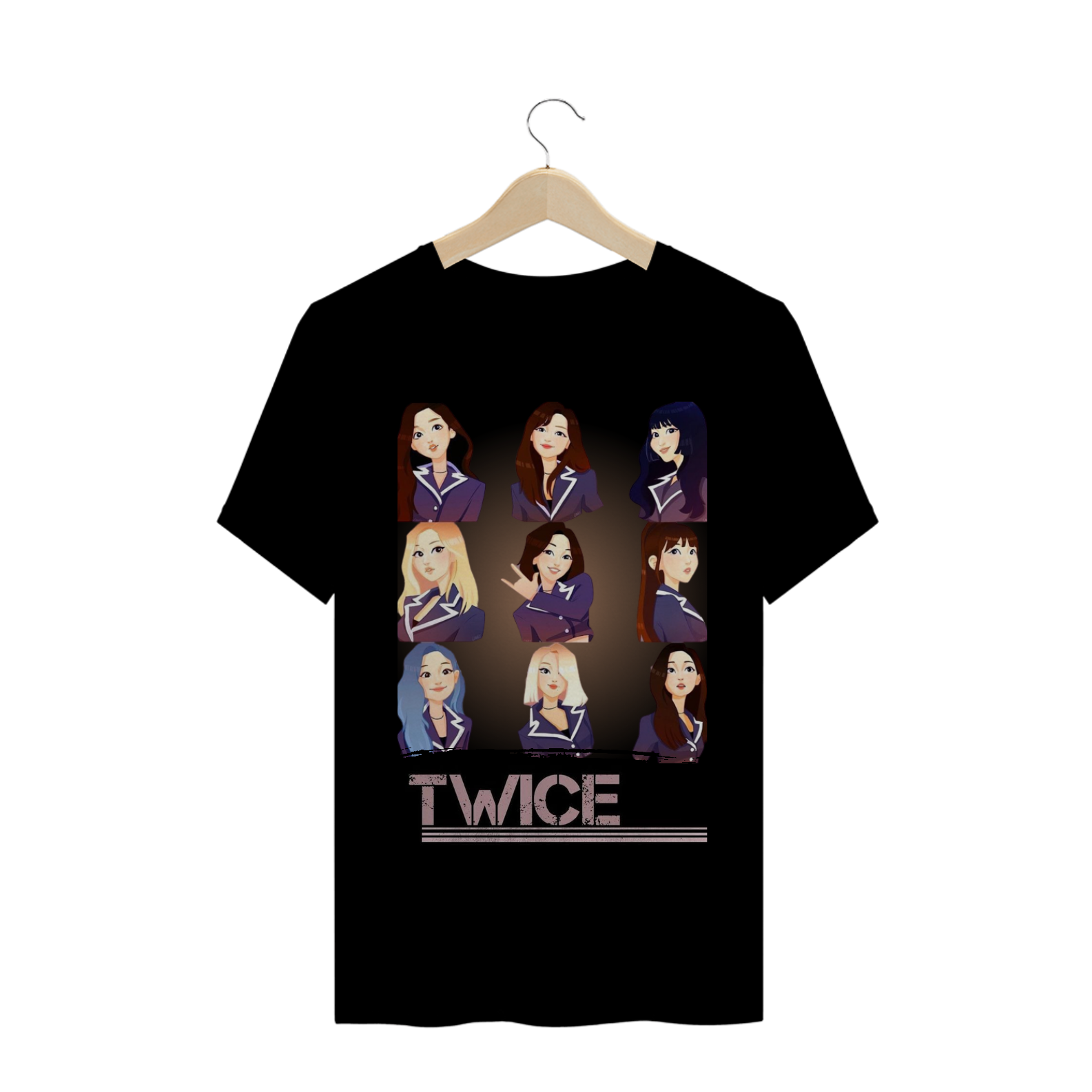 Nome do produto  Coleção Grupos KPop Twice TINY preta