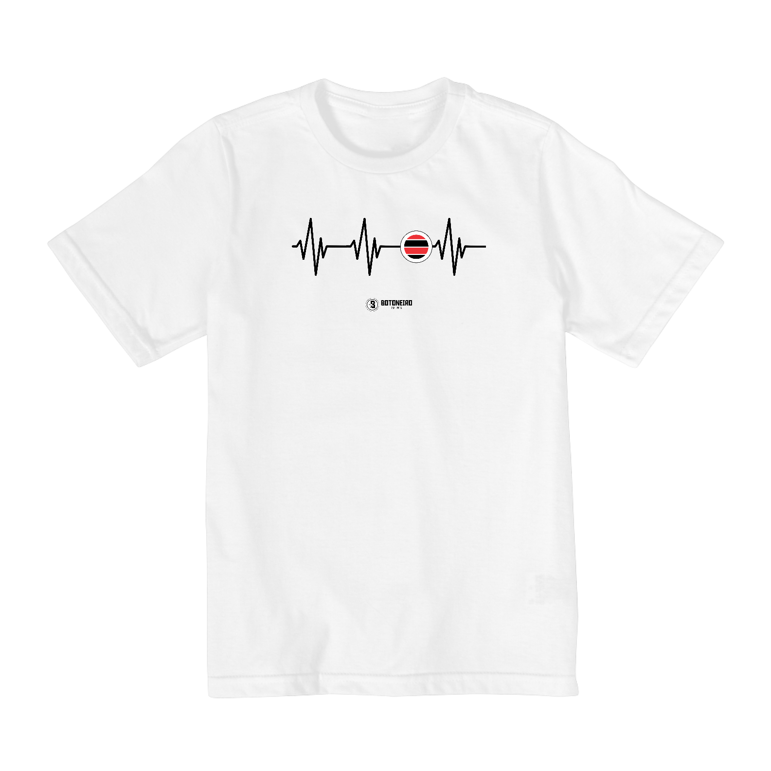 T-shirt Eletrocardiograma Coral