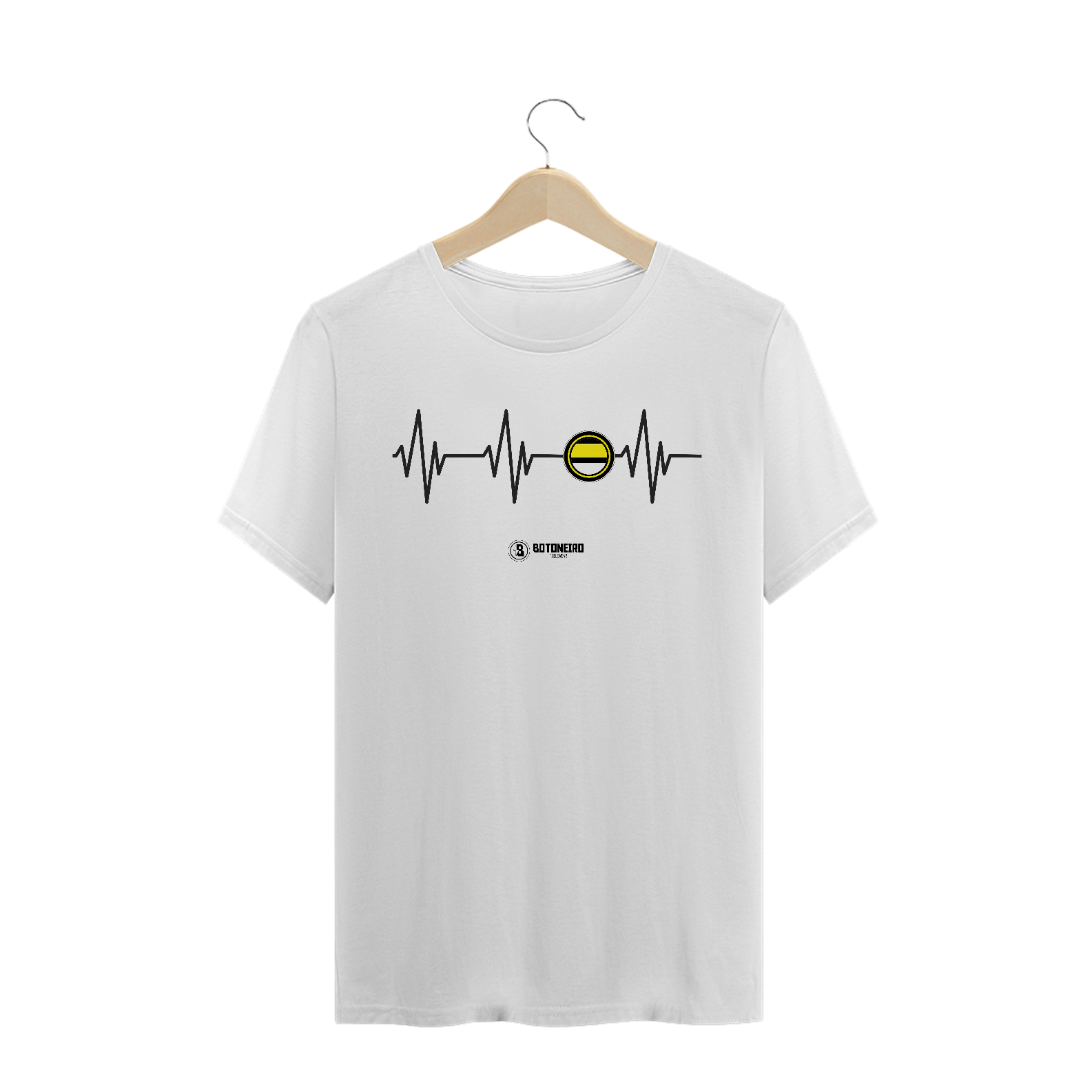 T-shirt Prime Eletrocardiograma Aurinegro 2