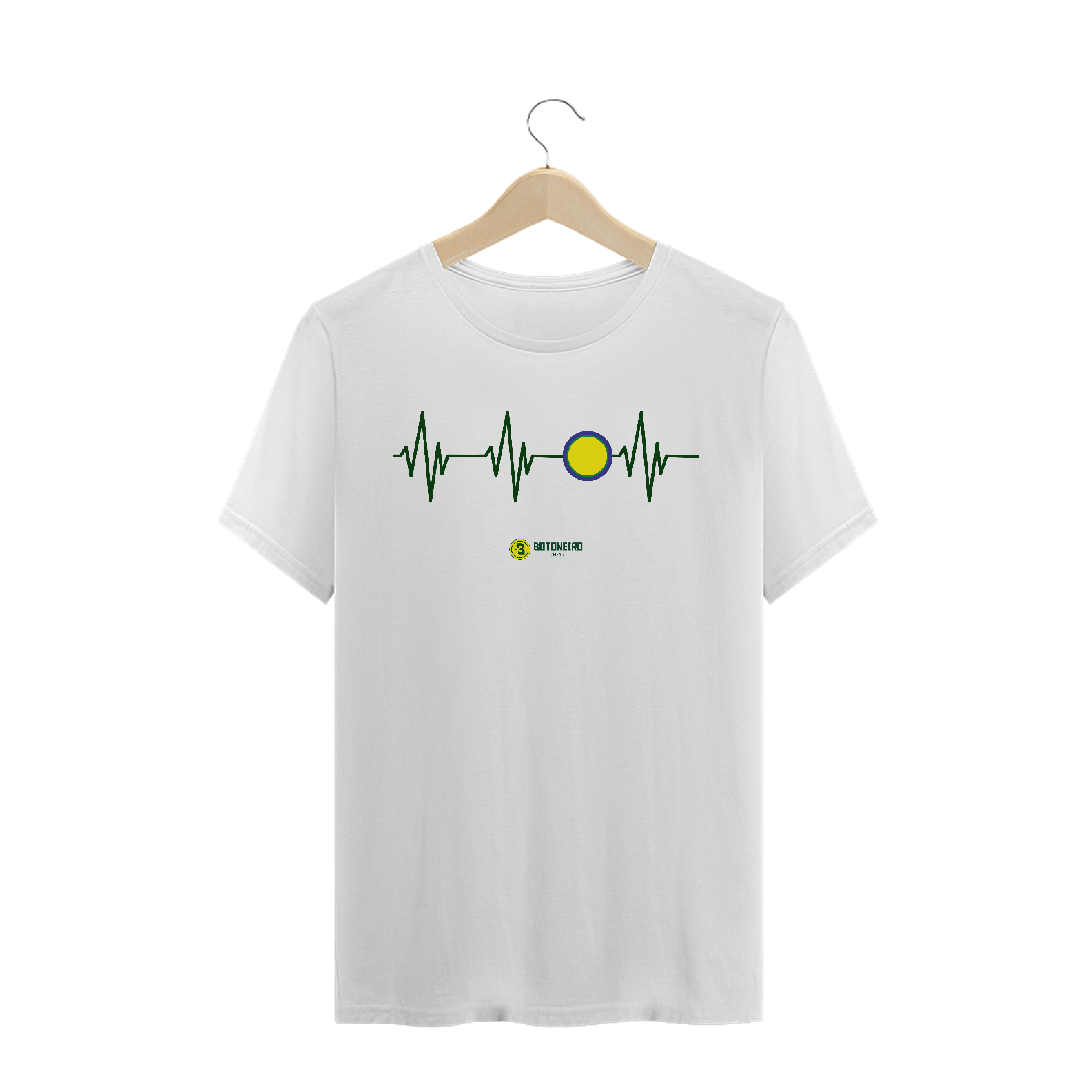 T-shirt Prime Eletrocardiograma Canarinho