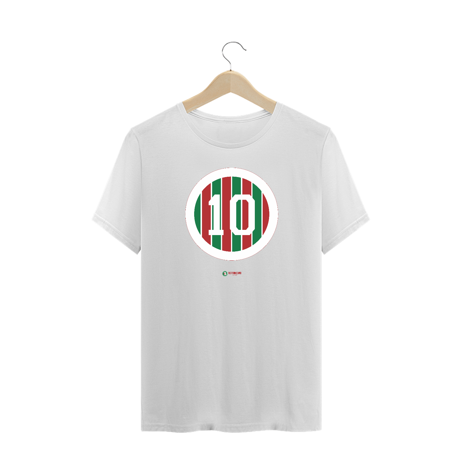 T-shirt Plus Size Botão Tricolor 6