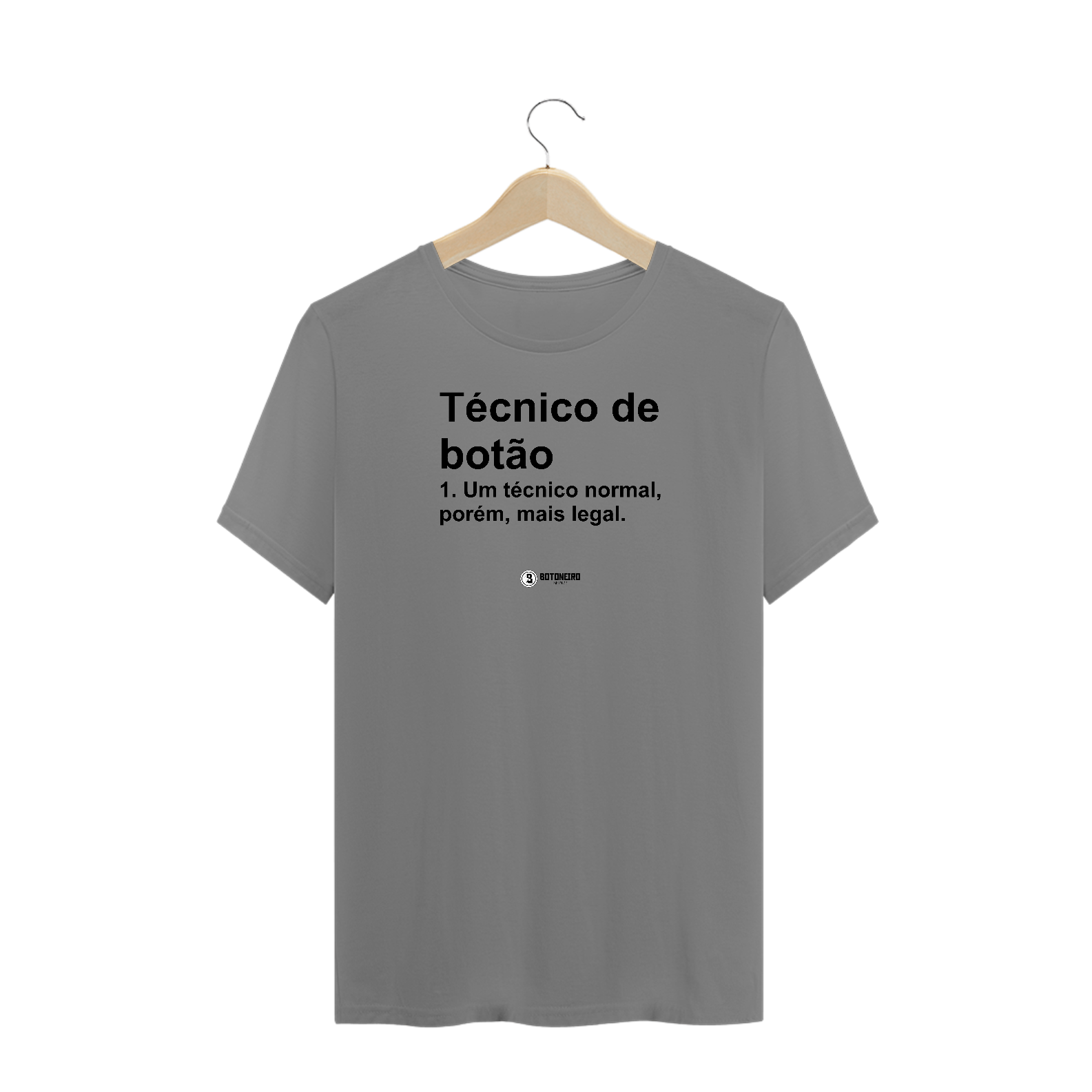 T-shirt Plus Size Técnico de Botão