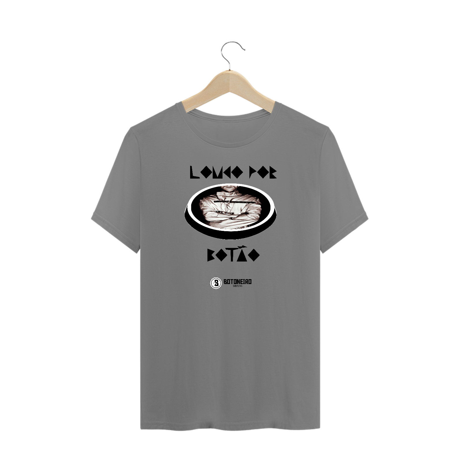 T-shirt Plus Size Louco por Botão