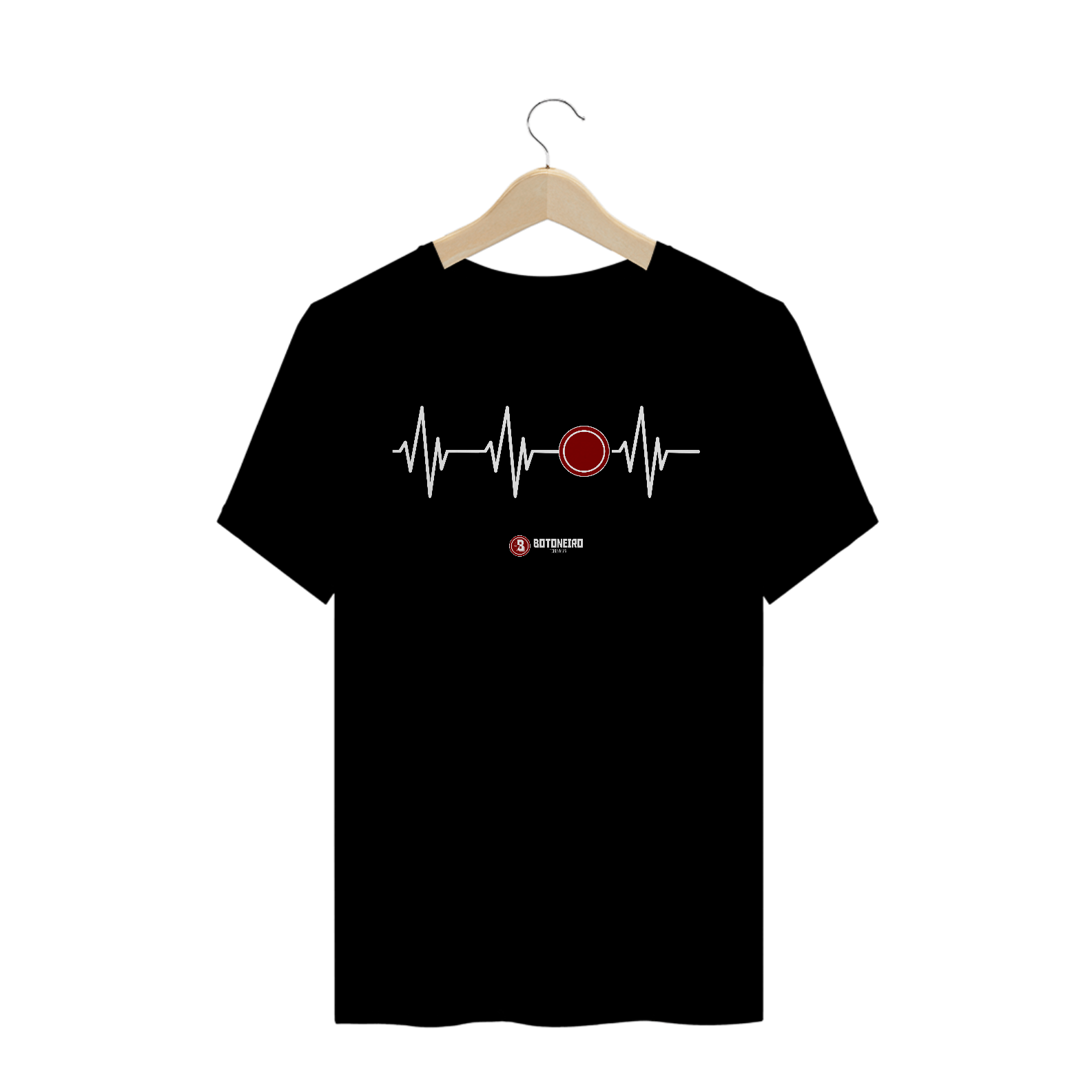 T-shirt Prime Eletrocardiograma Grená