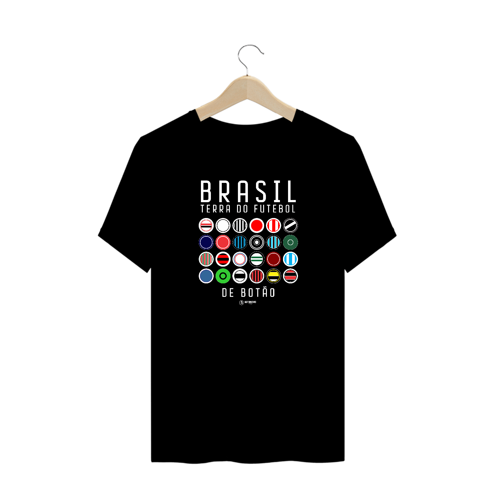T-shirt Plus Size Brasil: Terra do Futebol de Botão