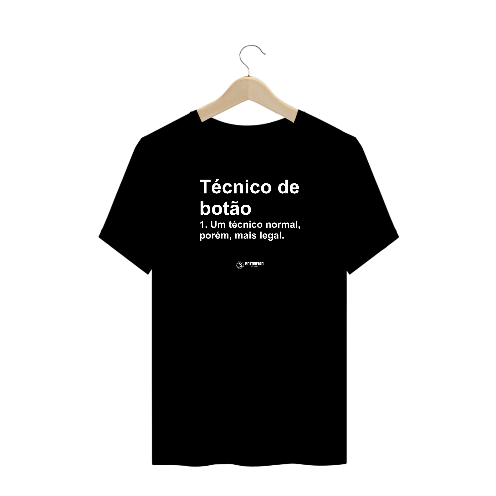 T-shirt Plus Size Técnico de Botão