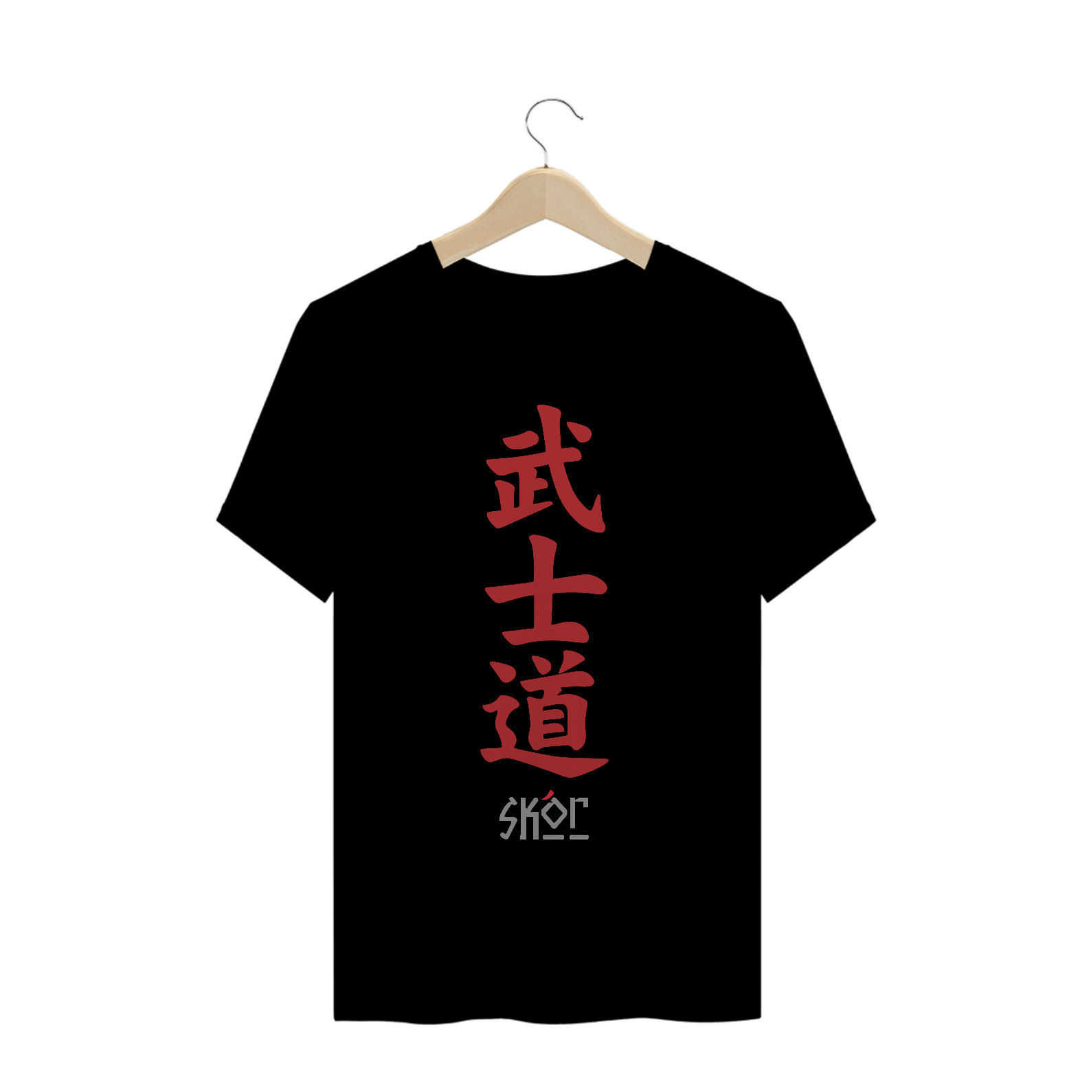 Camiseta Premium Escrita Japonesa Bushido 