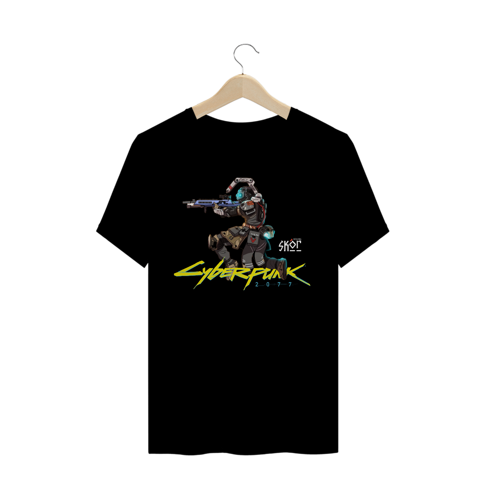Camiseta Premium Skor Cyberpunk 2077 