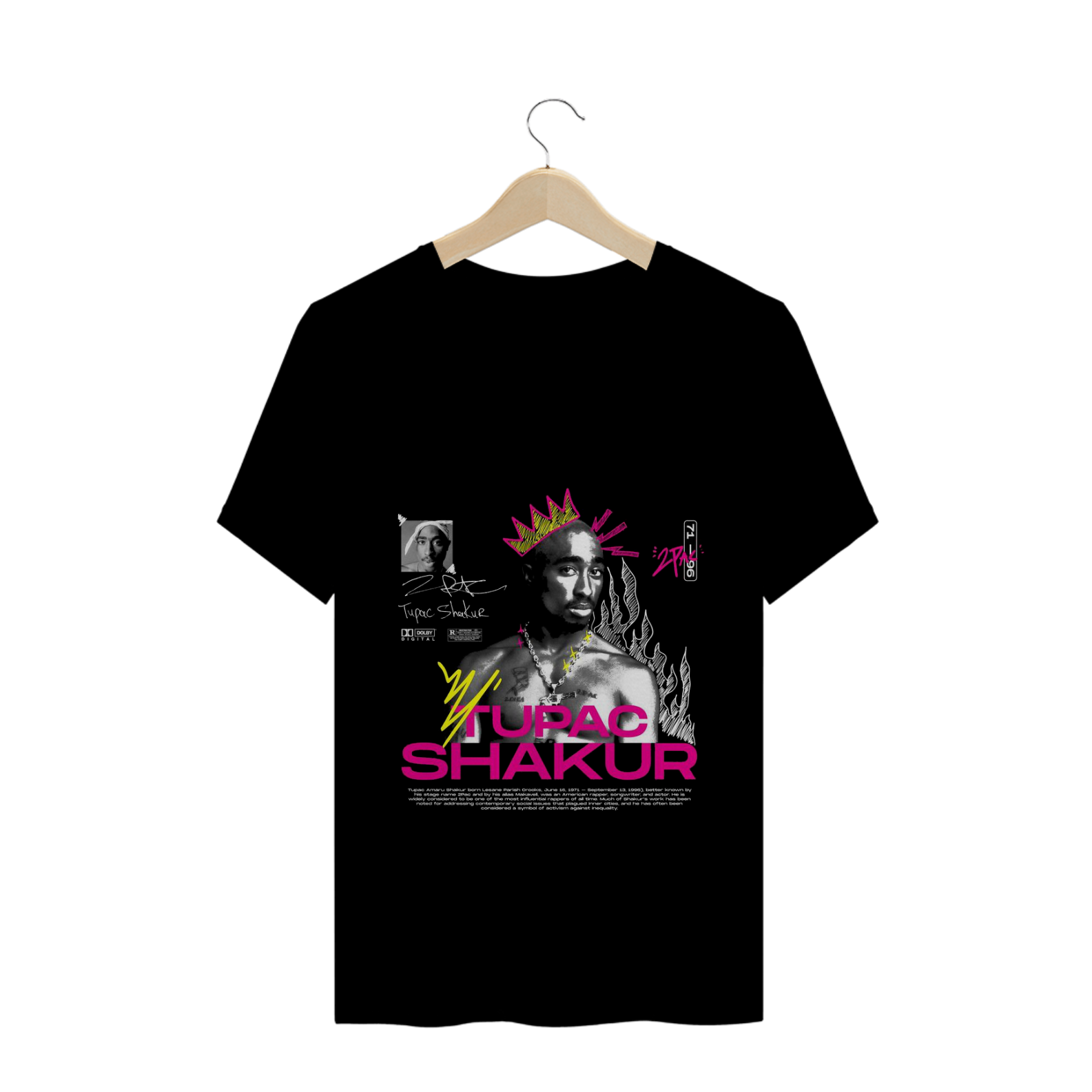 Camiseta Quality Unissex King Tupac