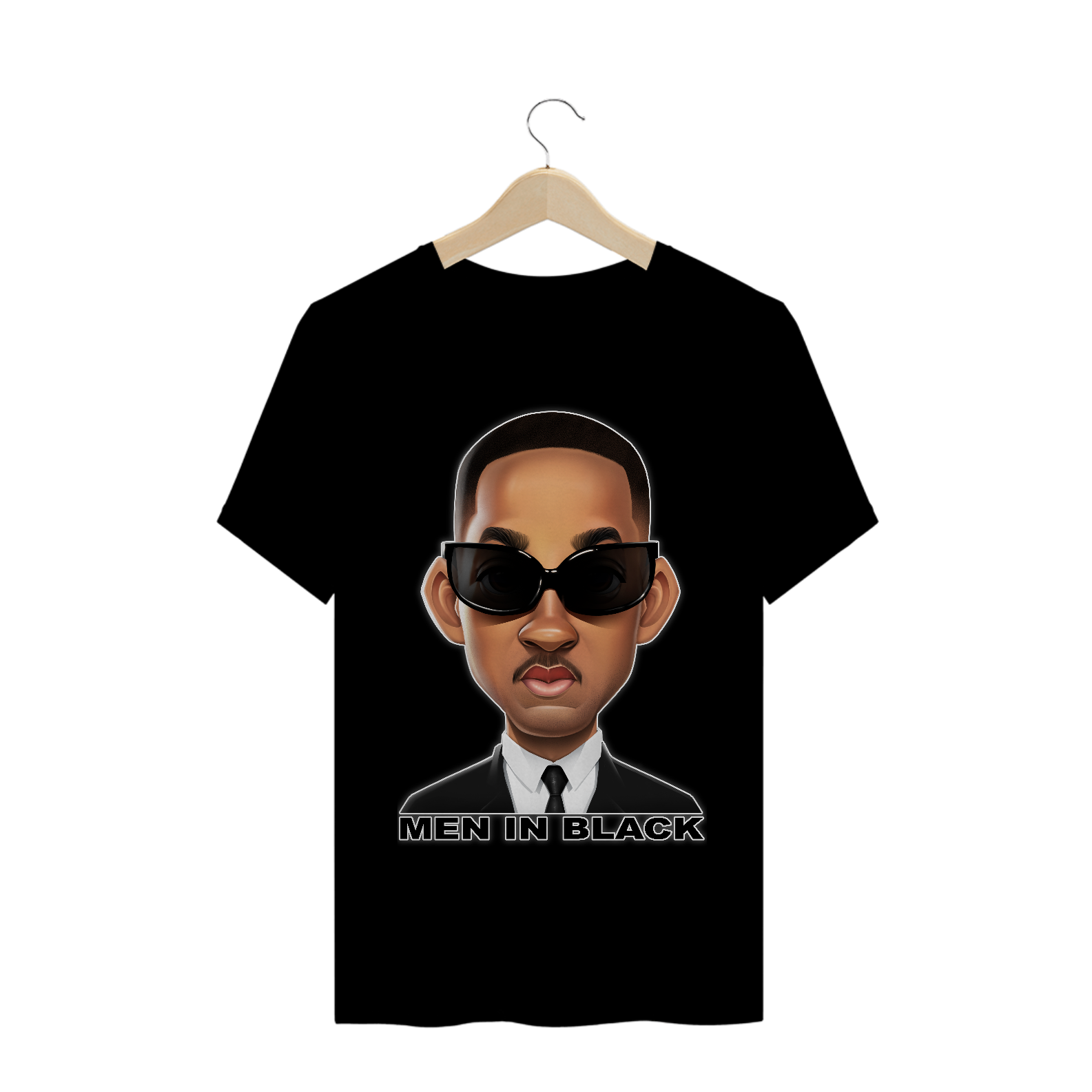 CAMISETA - MEN IN BLACK - COM CONTORNO