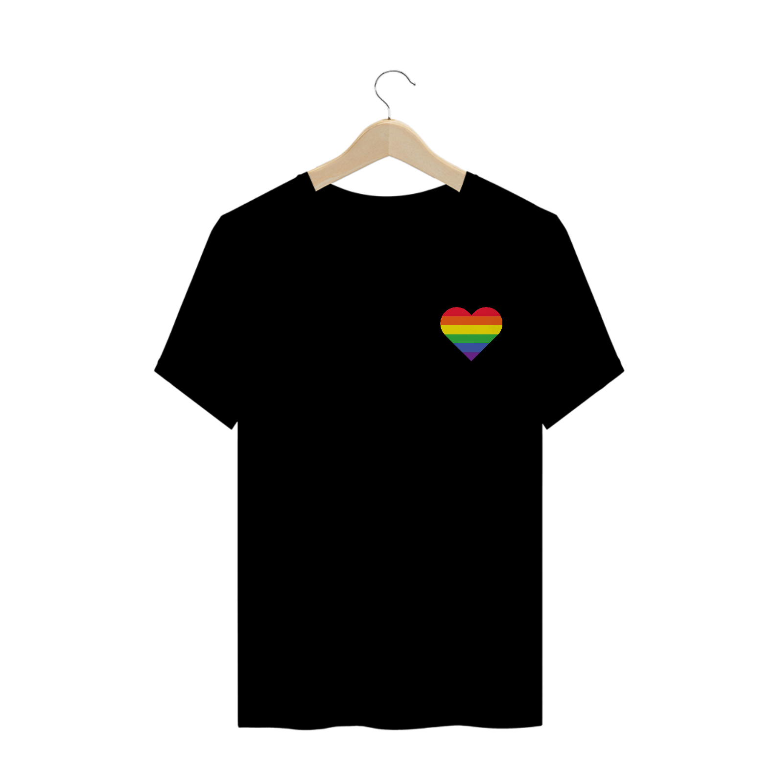 Camisa Coração Arco-íris