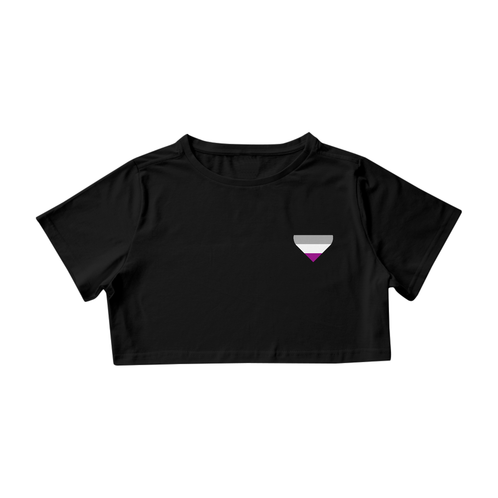 Cropped Coração Assexual