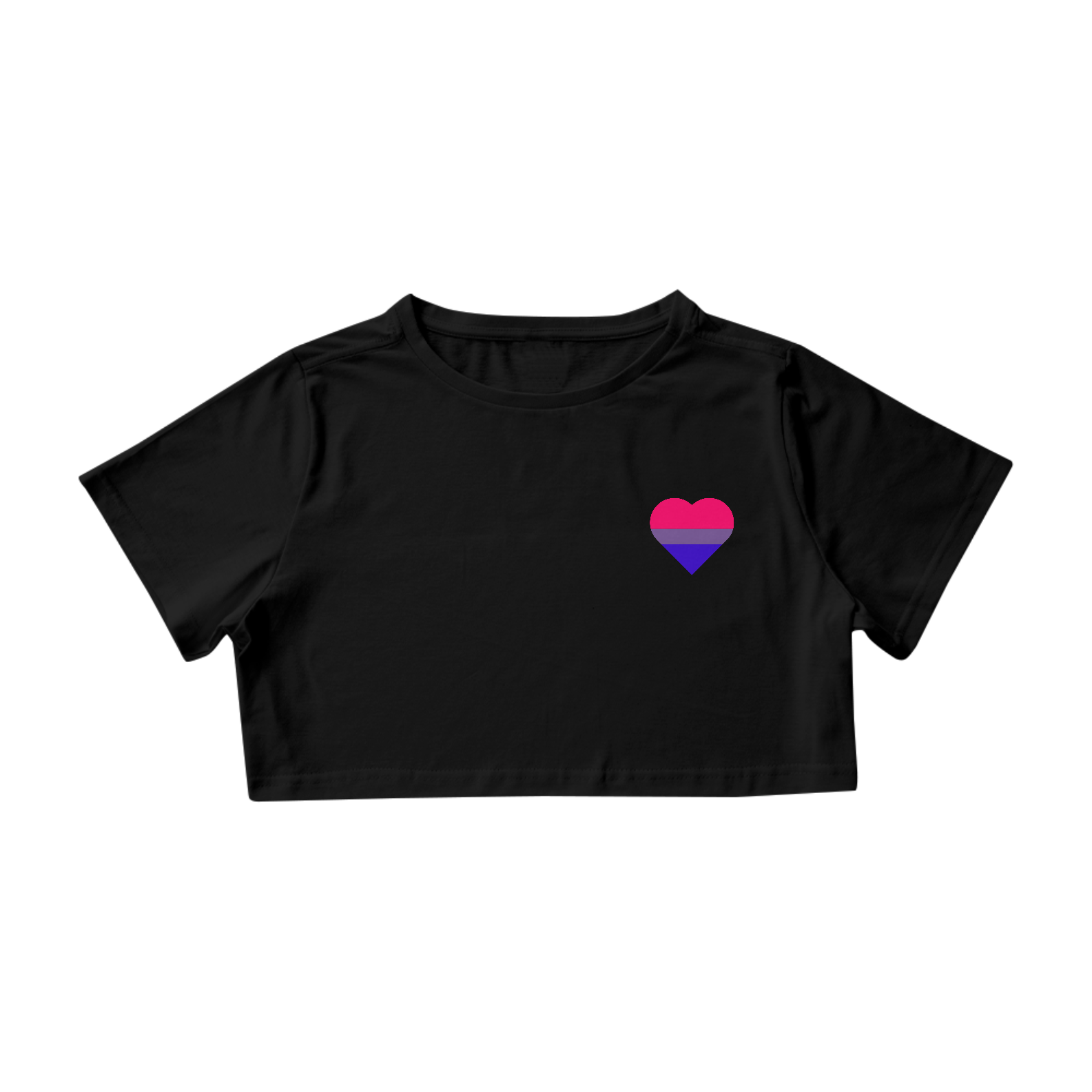 Cropped Coração BISSEXUAL