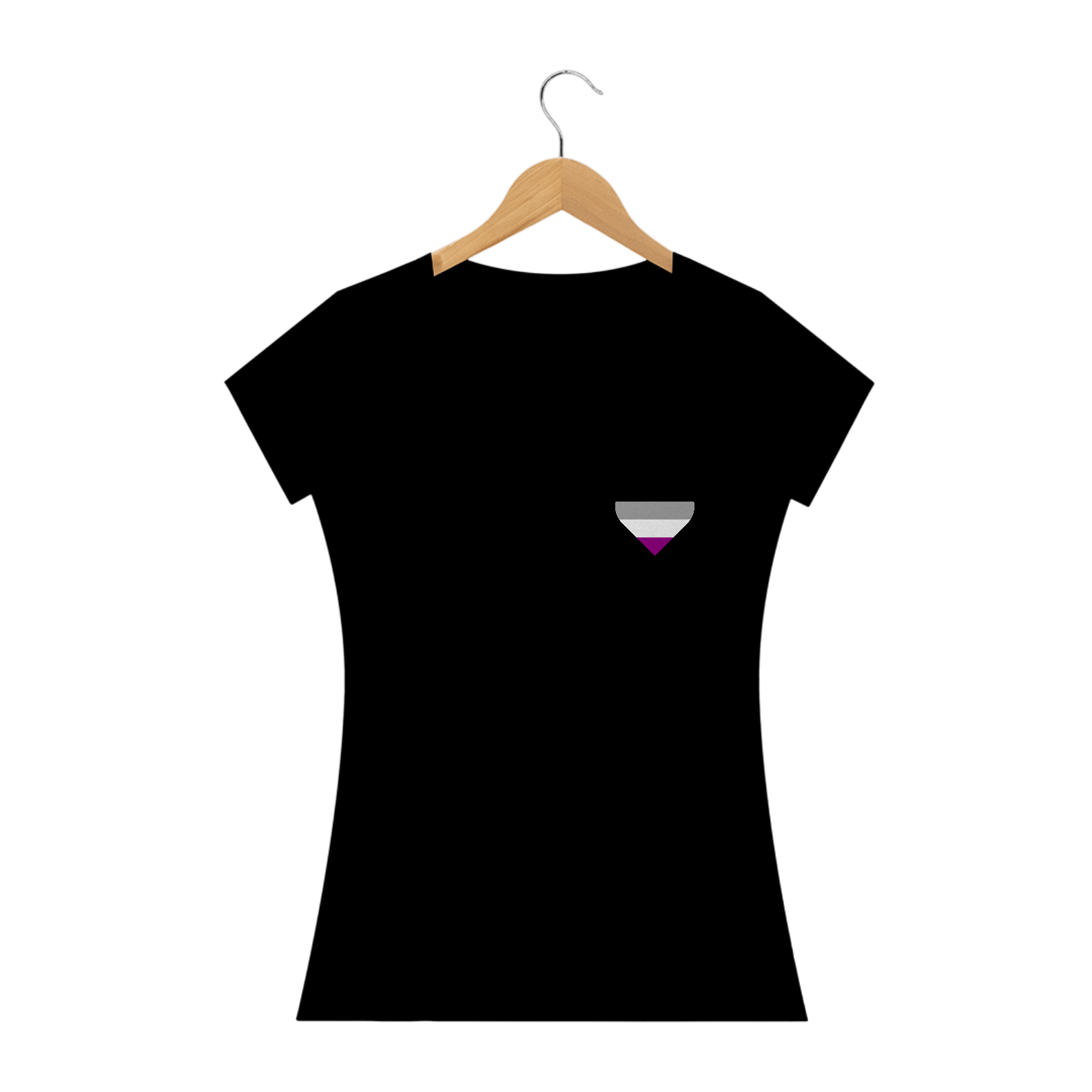 Camisa Coração ASSEXUAL babylook