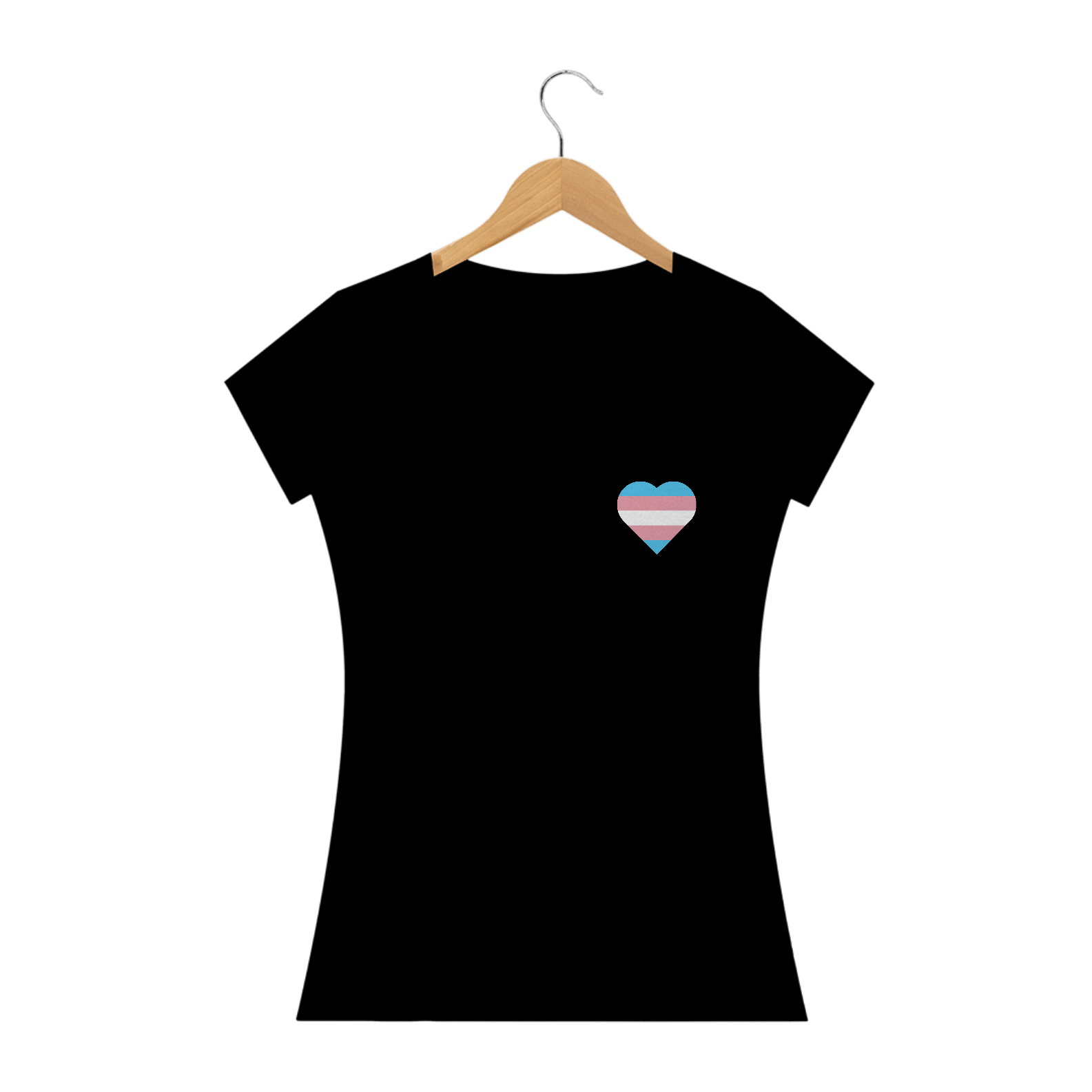 Camisa Coração TRANS babylook