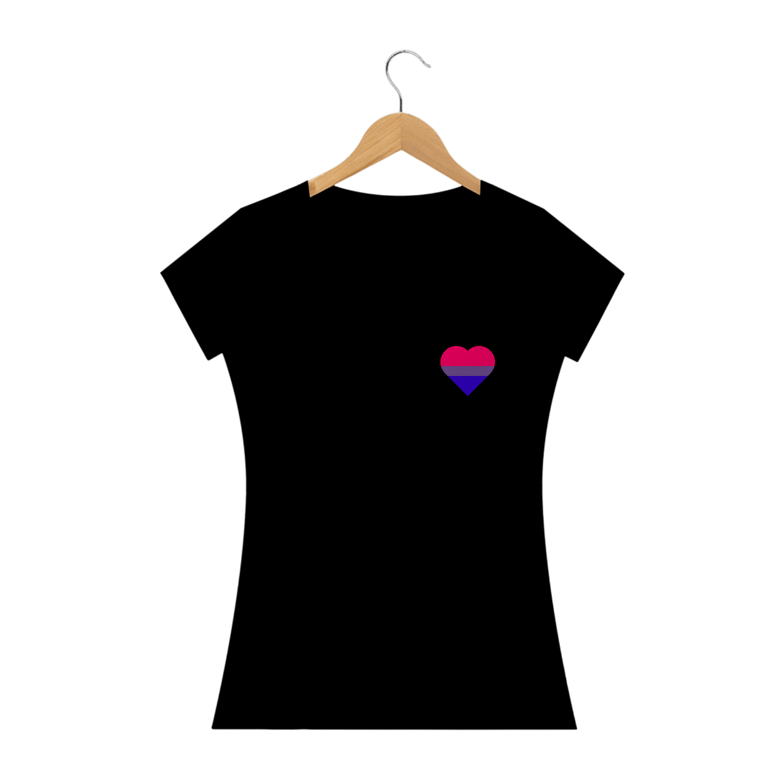 Camiseta Coração BISSEXUAL babylook
