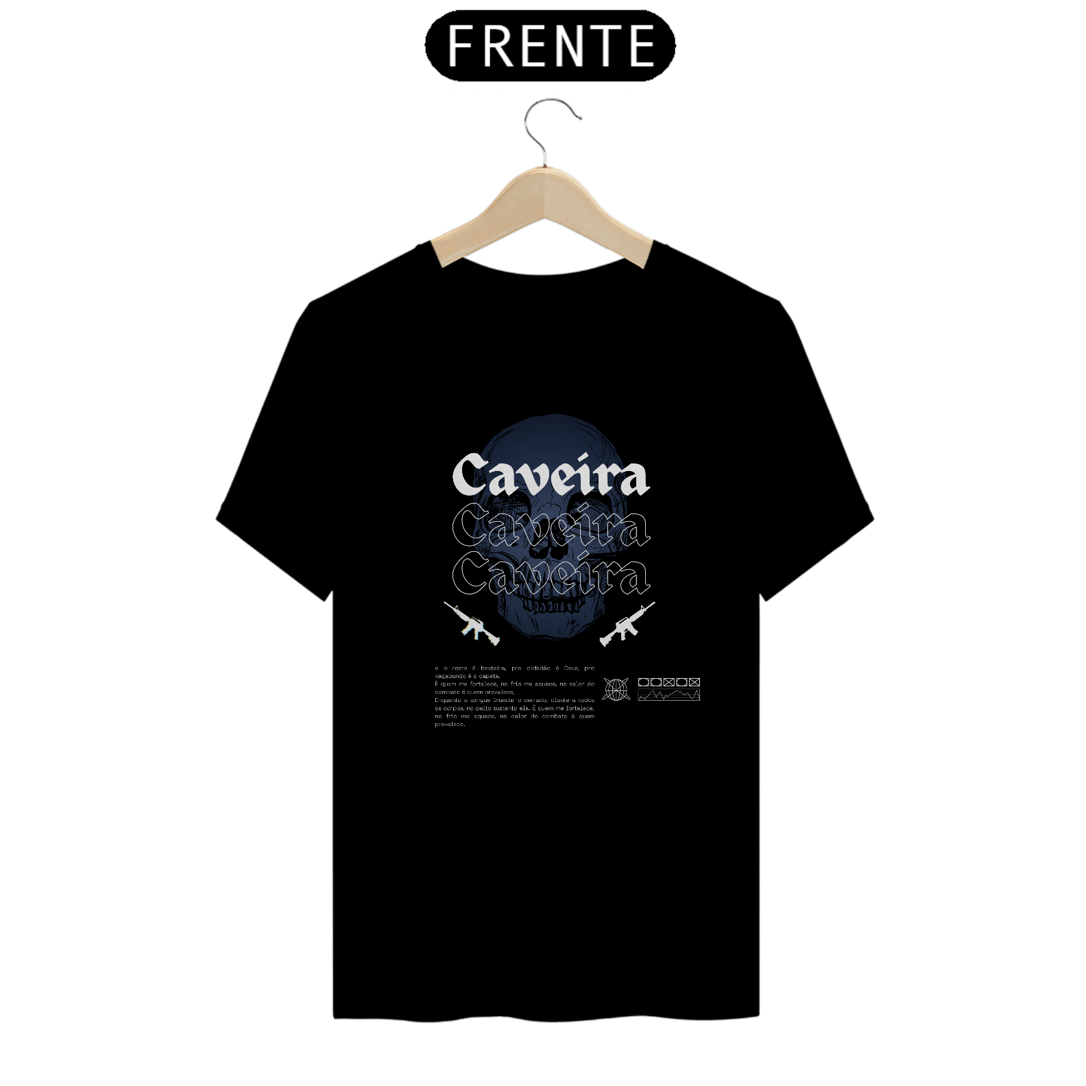 Camiseta Caveira é caveira