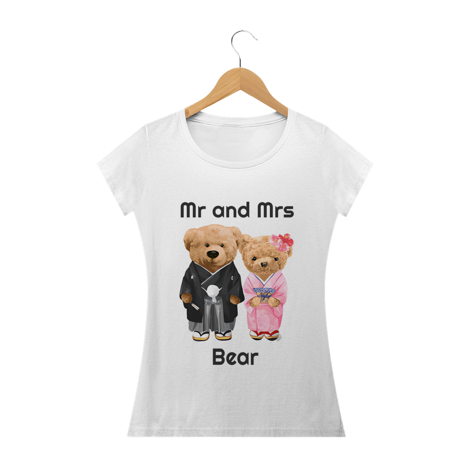 camisa mr and mrs bear