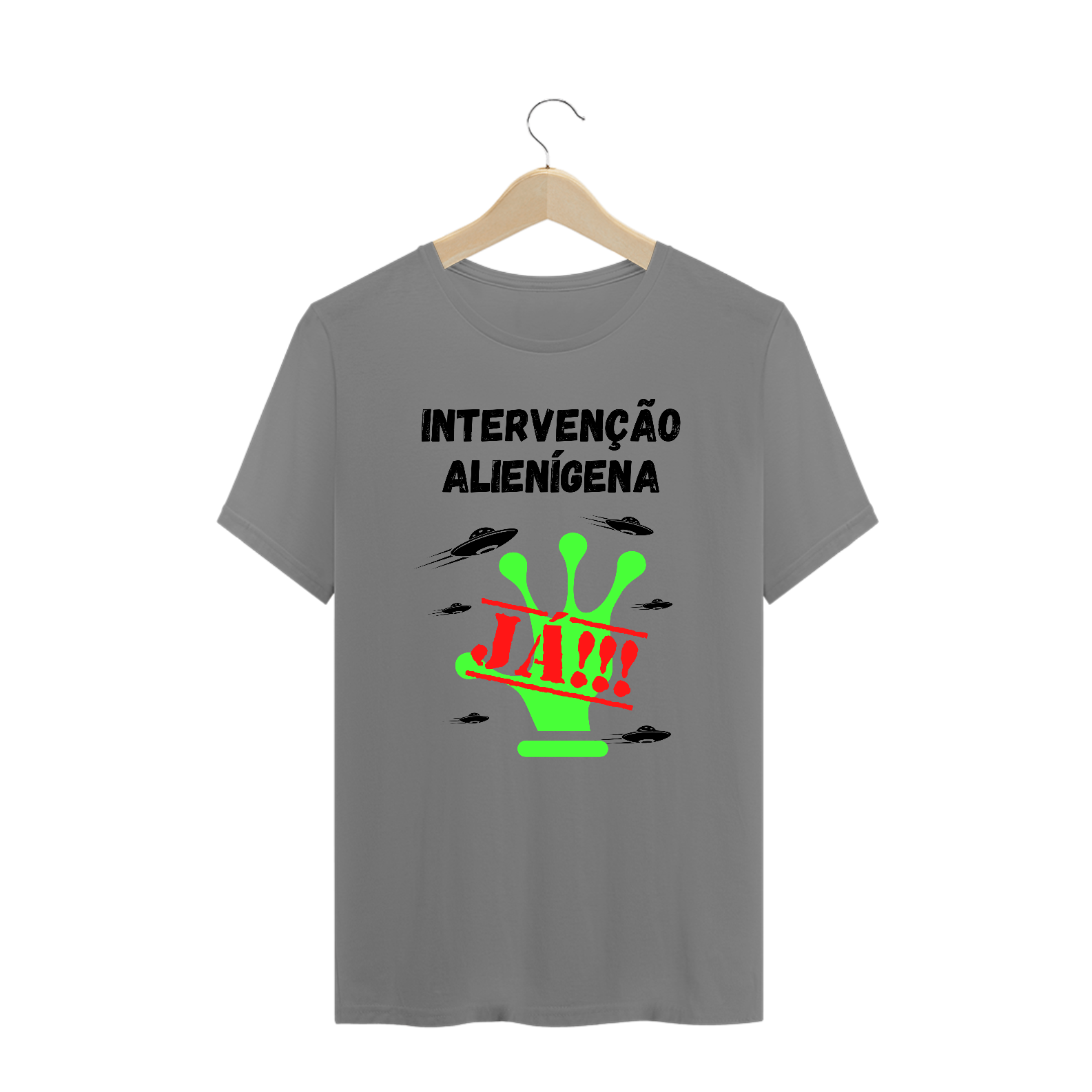 Camiseta Plus Size - Intervenção (cores claras)