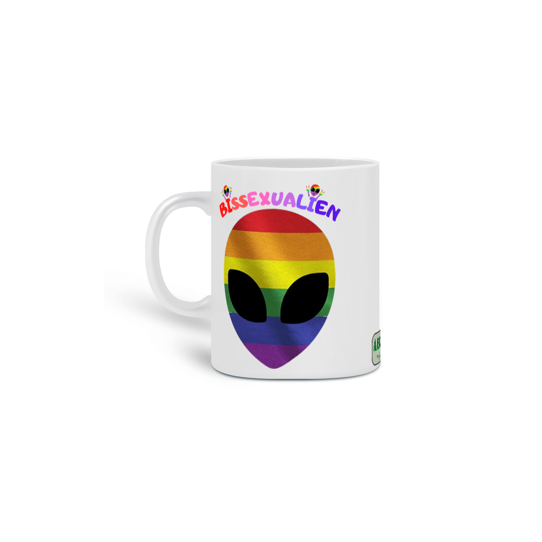 Caneca de Porcelana - Bissexualien