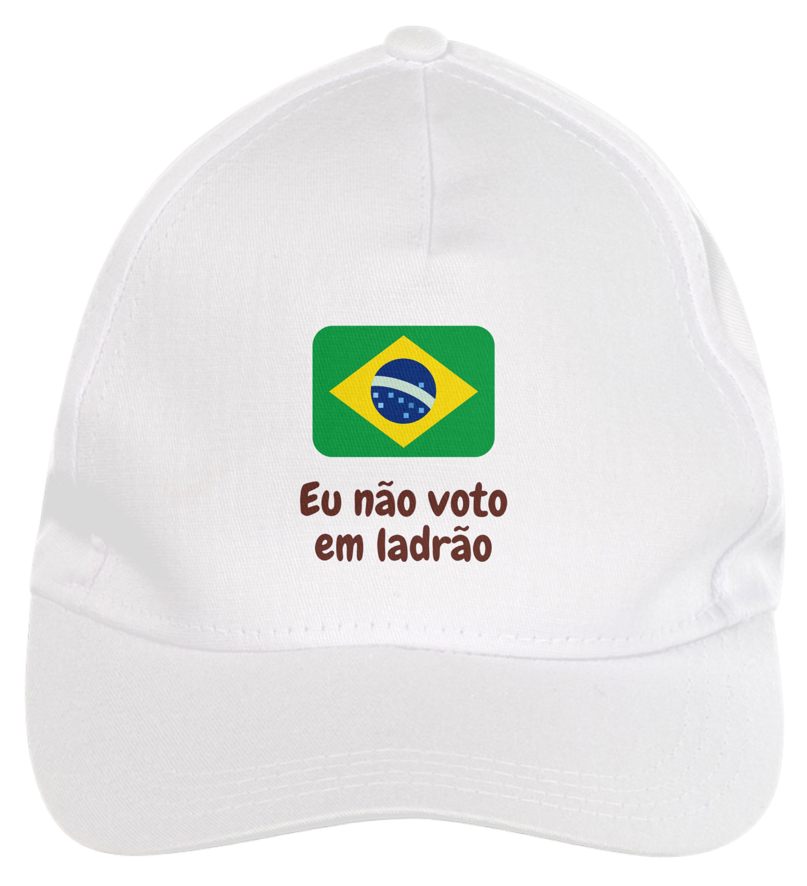 Eu não voto em ladrão Boné Bolsonaro 22 Eleições 2022