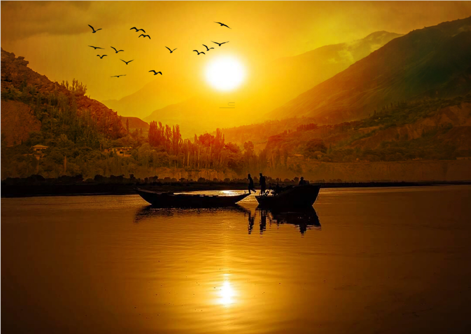 POSTER LAGOA POR DO SOL