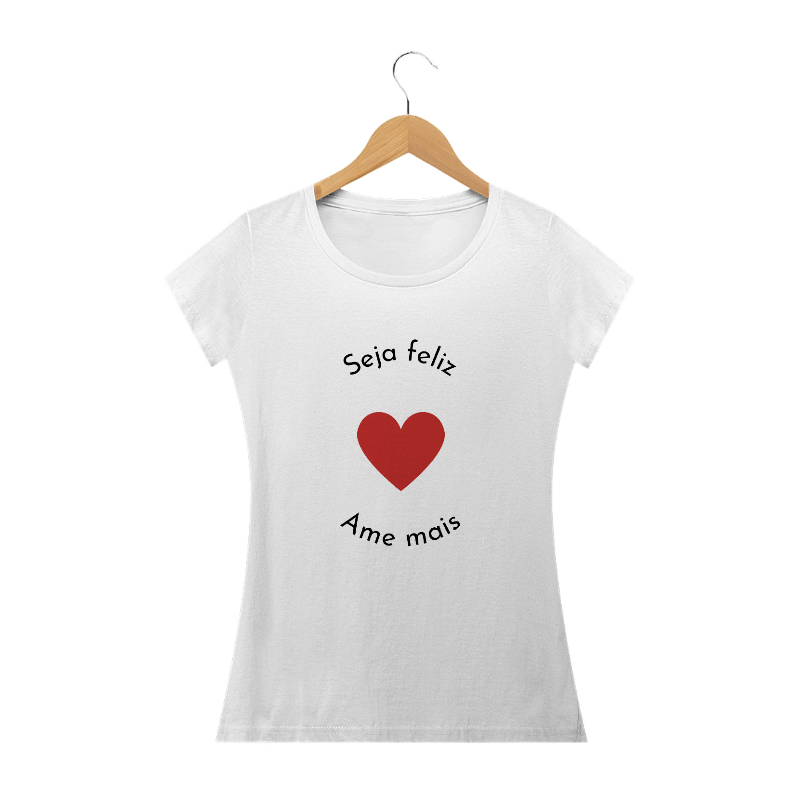 CAMISETA BABY LONG - SEJA FELIZ AME MAIS