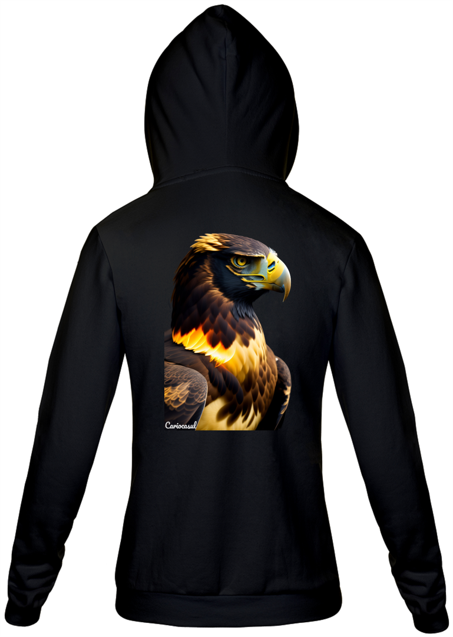 Casaco Canguru Moletom Com Ziper Unissex 