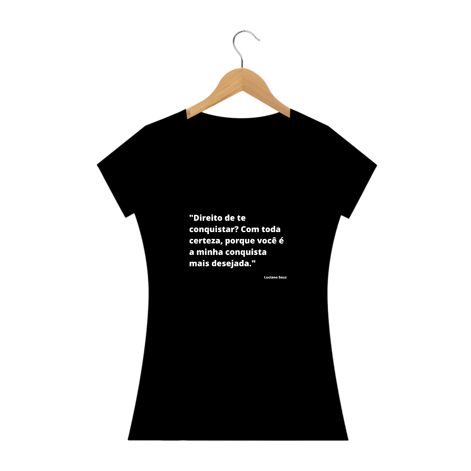 Camiseta Baby Look - Frase com cantada em direito