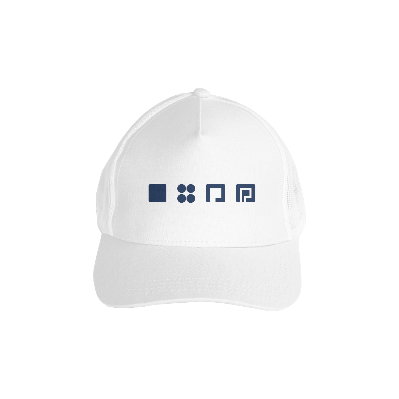 Boné Estampa Unidades Símbolos (Branco)