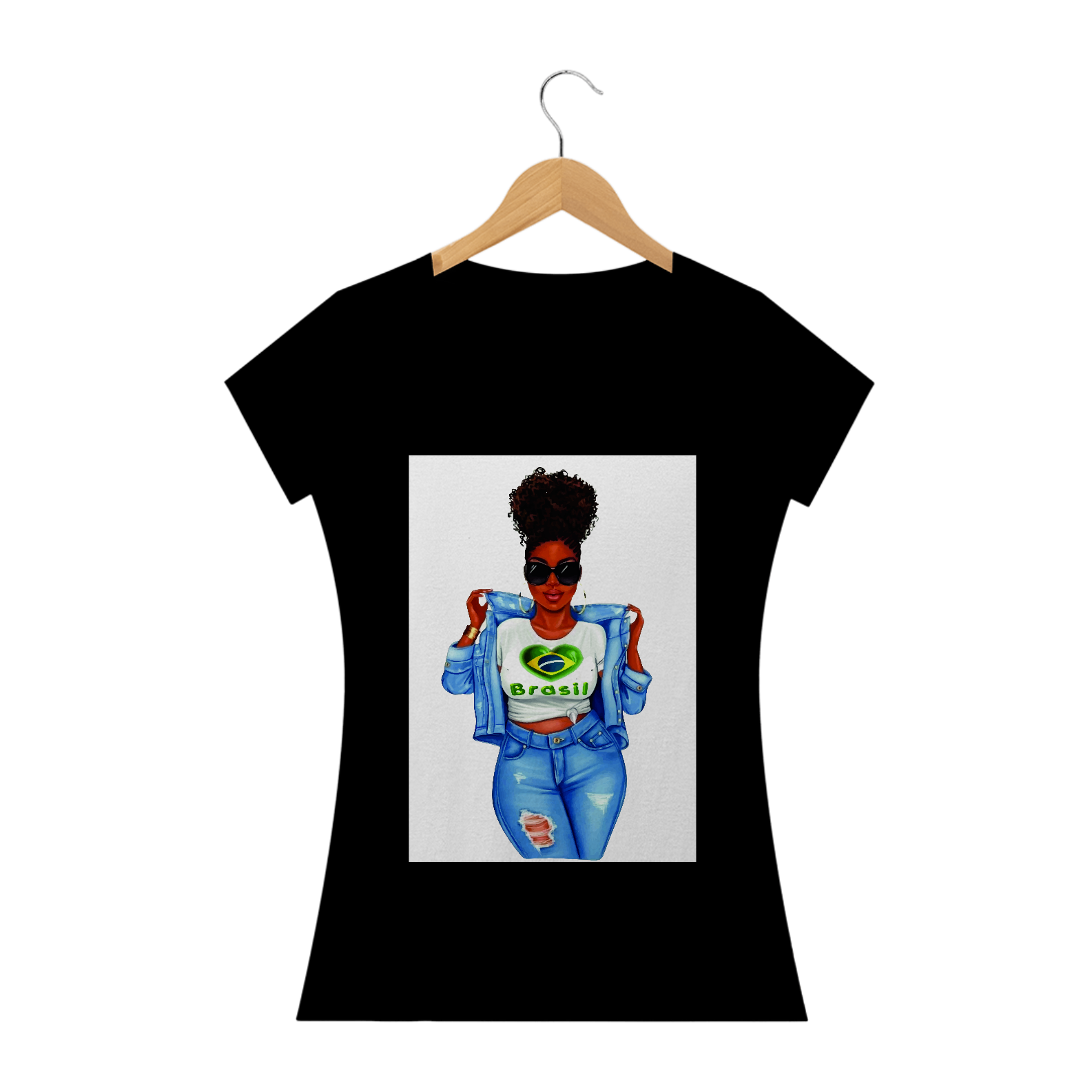 Negra com coração Brasil