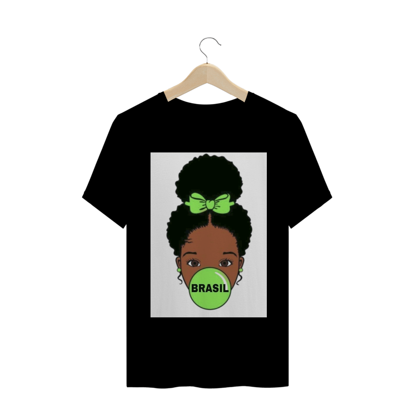 Camiseta feminina Brasil chiclete