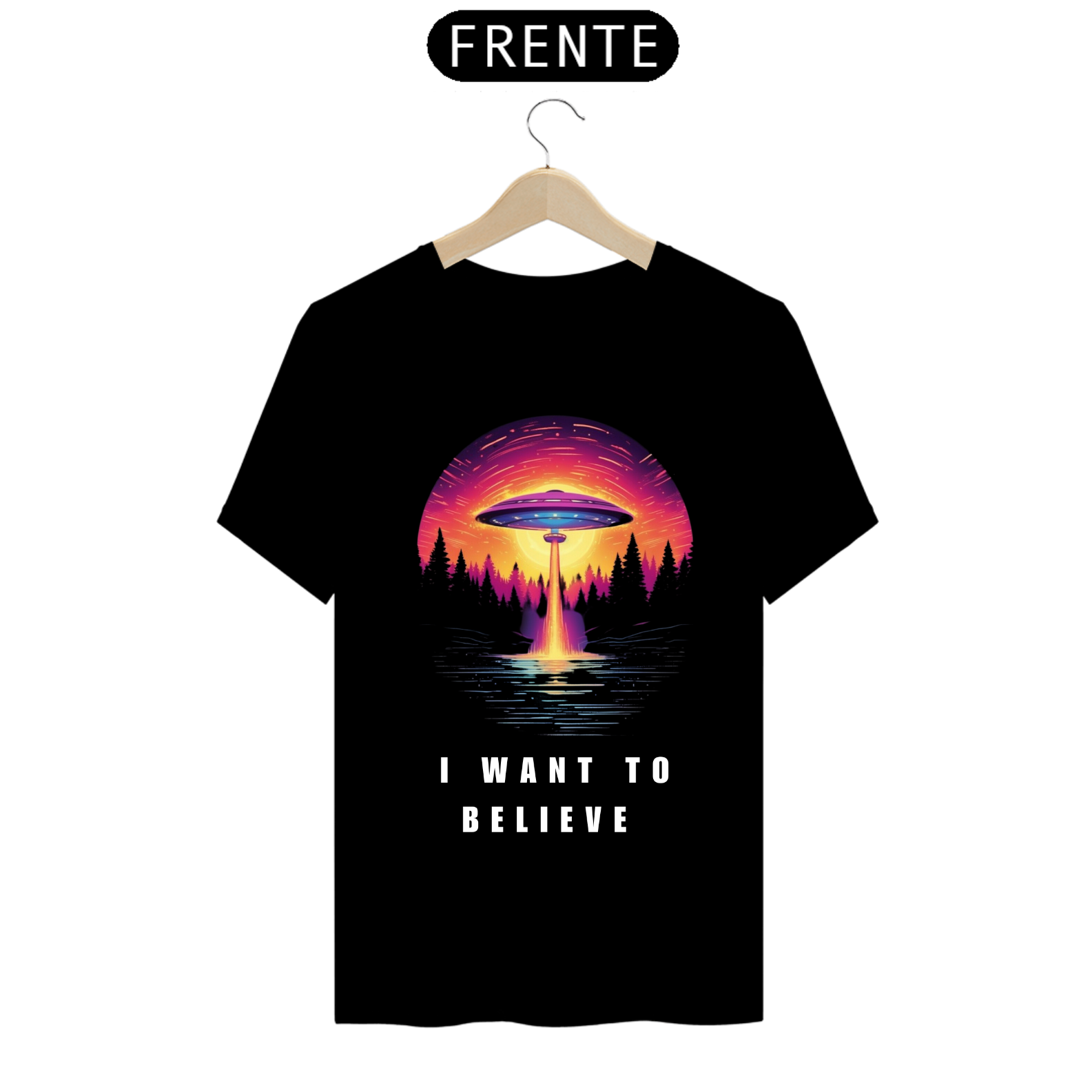 Nome do produto  Camiseta I Want to Believe