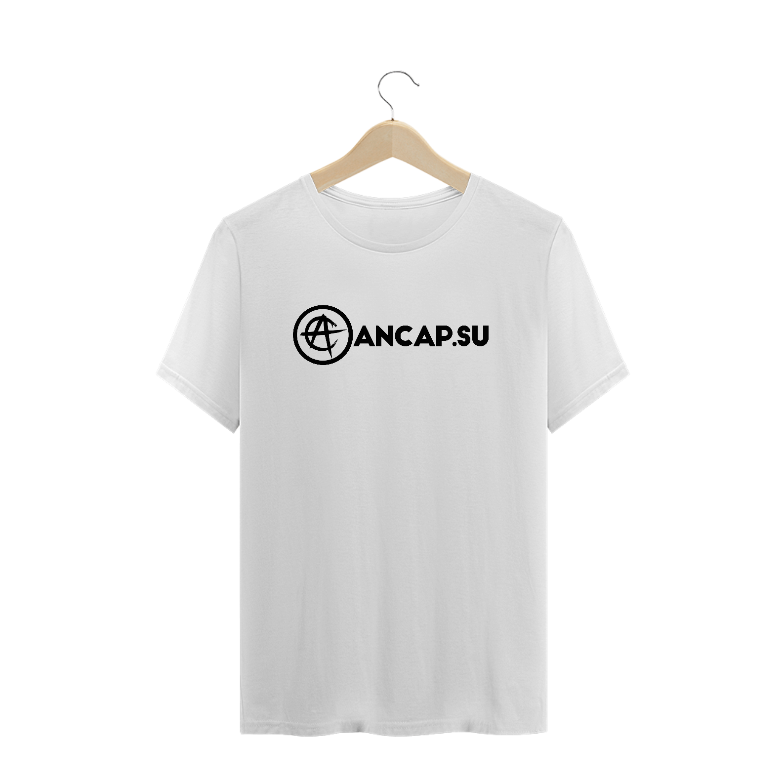 Camiseta Ancapsu Logo e nome do Canal Preto