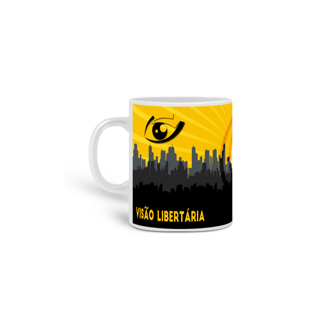 Caneca do Ancapistão Ancapsu Visão Libertária