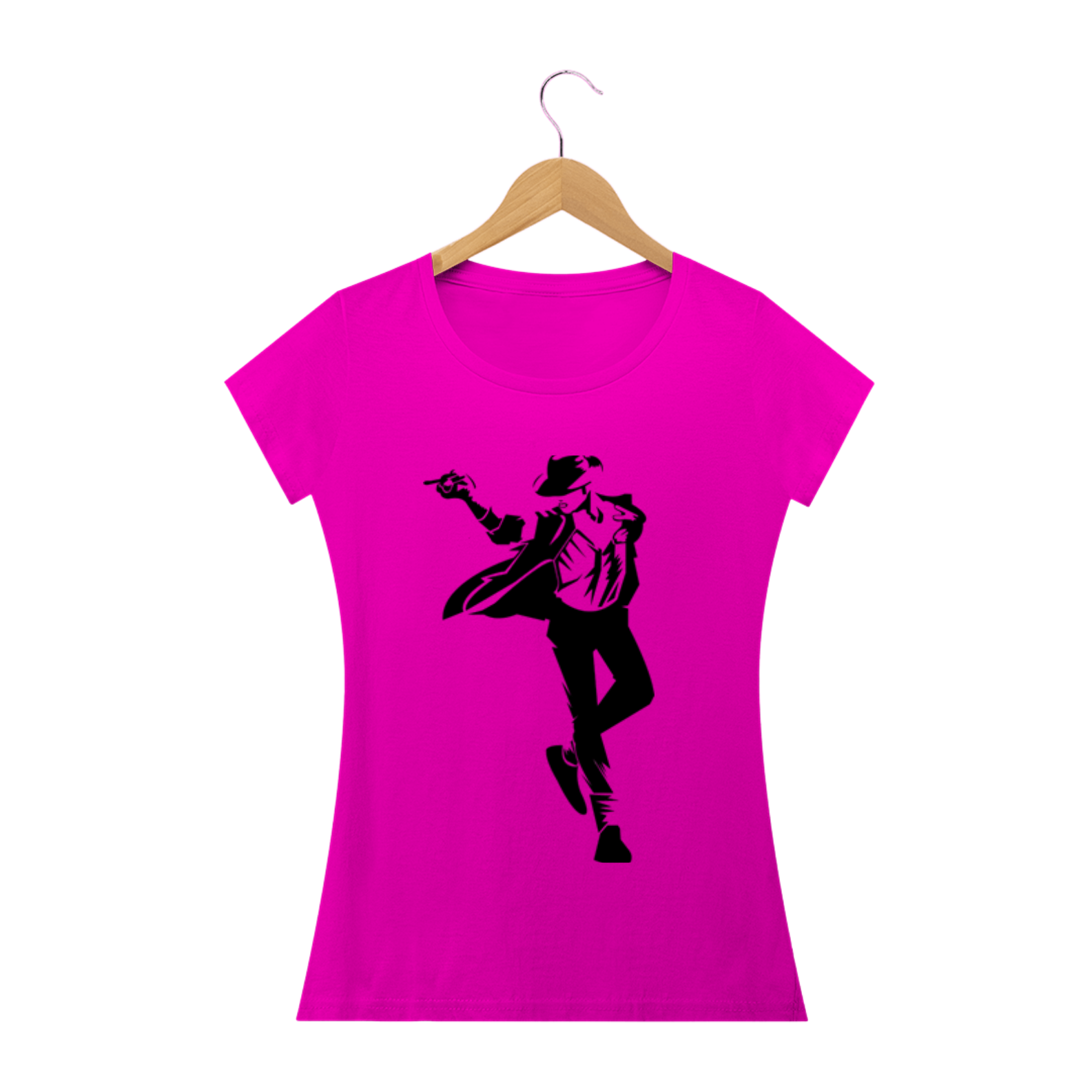 Camisa Feminina Baby Long Quality Michael jackson